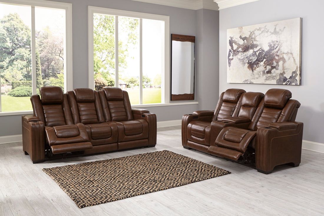 Backtrack Chocolate Power Reclining Living Room Set - SET | U2800415 | U2800418 | U2800413 - Bien Home Furniture &amp; Electronics