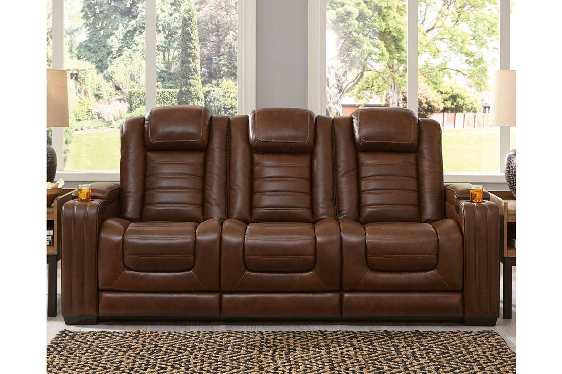Backtrack Chocolate Power Reclining Sofa - U2800415 - Bien Home Furniture &amp; Electronics