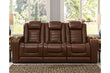 Backtrack Chocolate Power Reclining Sofa - U2800415 - Bien Home Furniture & Electronics