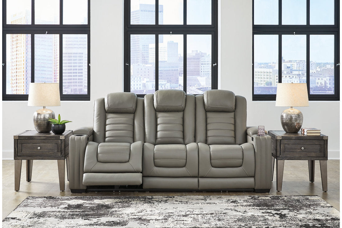 Backtrack Gray Power Reclining Sofa - U2800515 - Bien Home Furniture &amp; Electronics