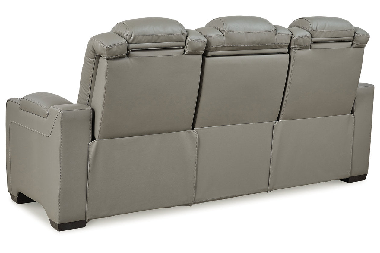 Backtrack Gray Power Reclining Sofa - U2800515 - Bien Home Furniture &amp; Electronics