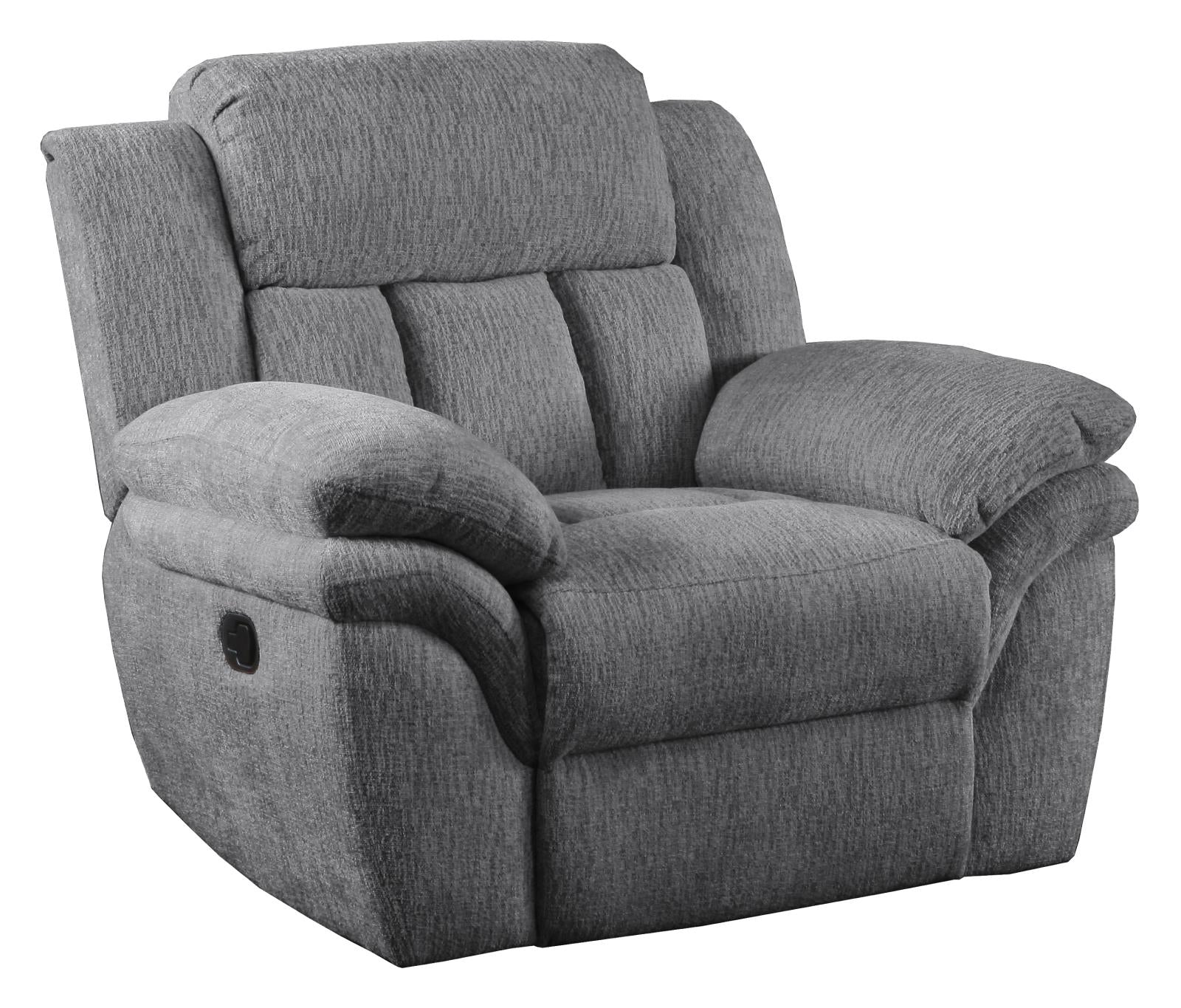 Bahrain Upholstered Power Glider Recliner Charcoal - 609543P - Bien Home Furniture & Electronics