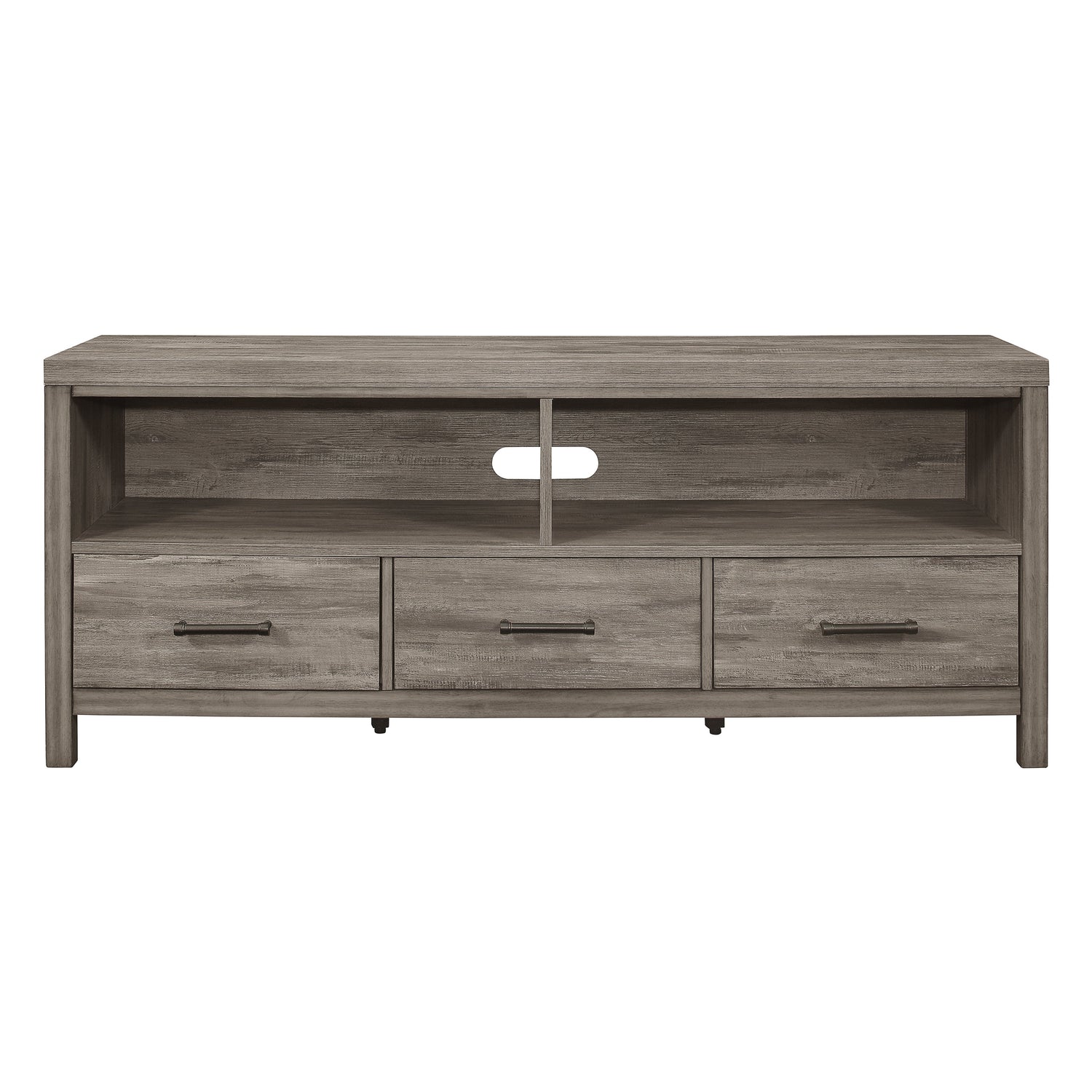 Bainbridge Weathered Gray TV Stand - 15260-66T - Bien Home Furniture & Electronics