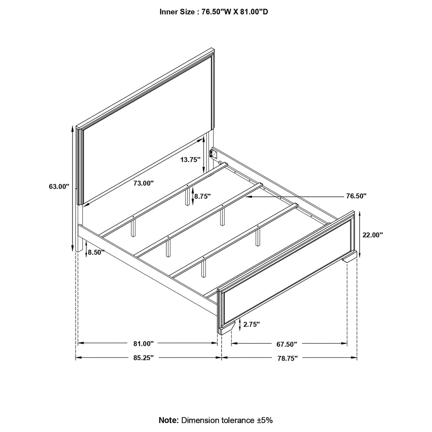 Baker Brown/Light Taupe Panel Bedroom Set - SET | 224461Q | 224462 | 224465 - Bien Home Furniture &amp; Electronics