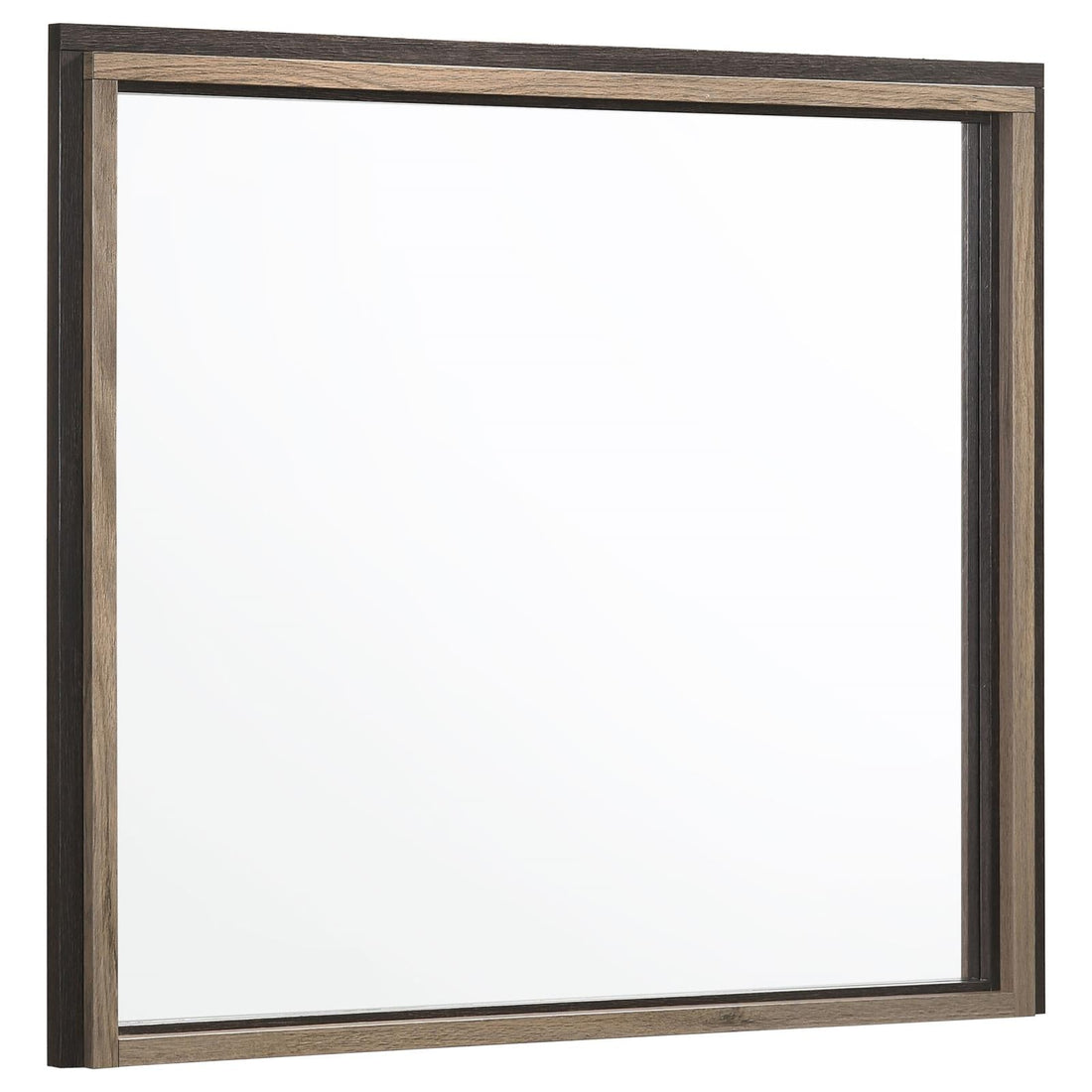 Baker Brown/Light Taupe Rectangular Dresser Mirror - 224464 - Bien Home Furniture &amp; Electronics