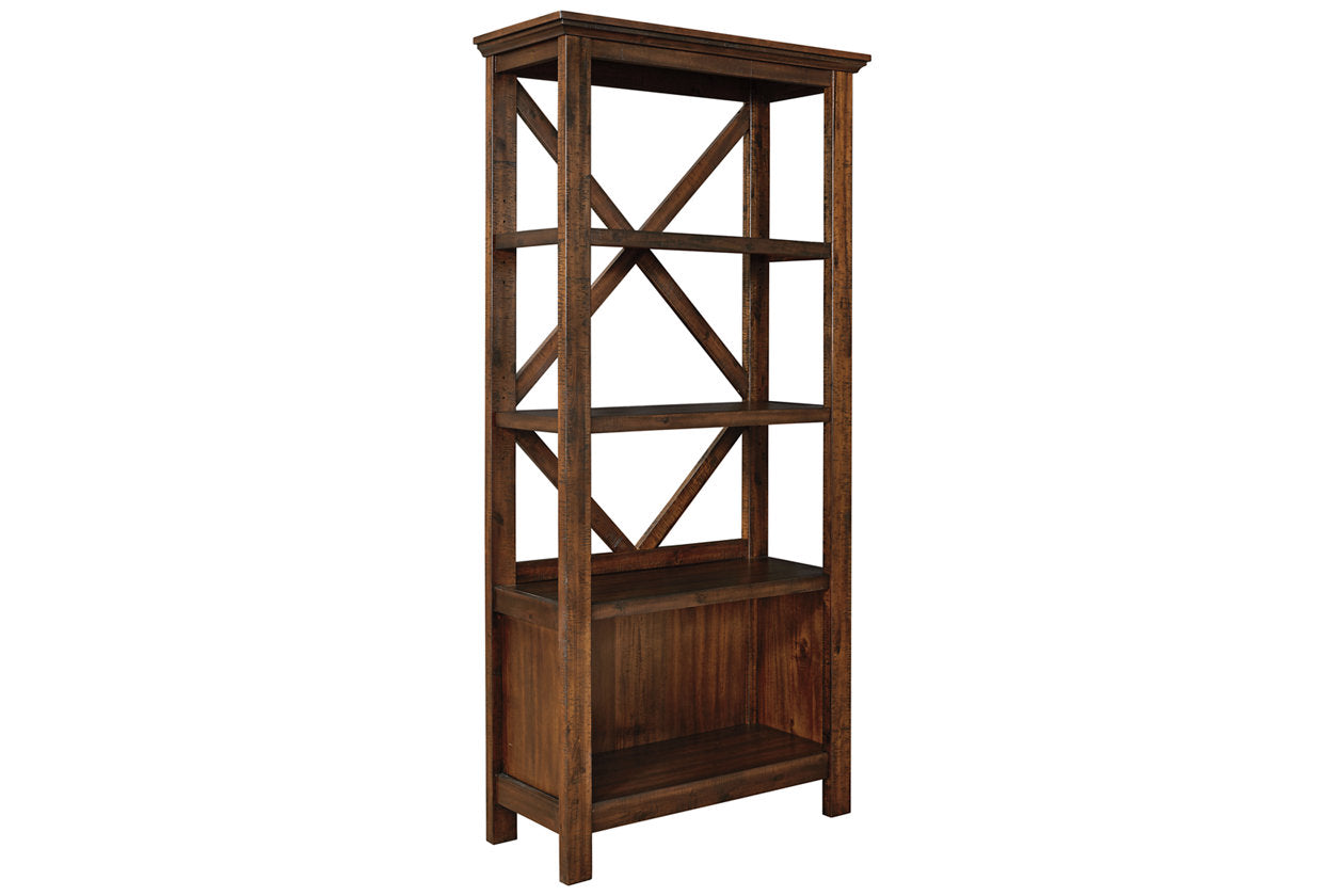 Baldridge Rustic Brown 75" Bookcase - H675-17 - Bien Home Furniture & Electronics