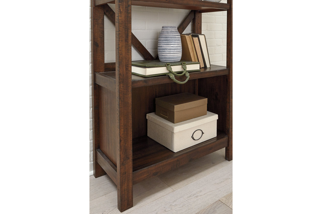 Baldridge Rustic Brown 75" Bookcase - H675-17 - Bien Home Furniture & Electronics