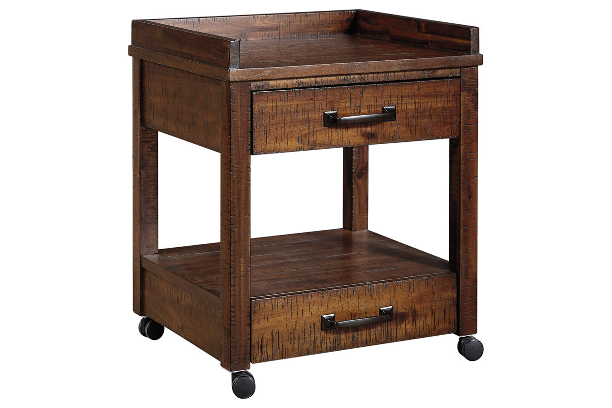 Baldridge Rustic Brown Printer Stand - H675-11 - Bien Home Furniture & Electronics