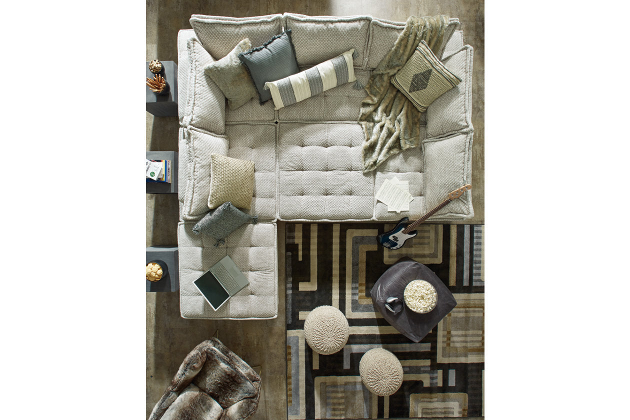 Bales Taupe 7-Piece Modular Seating - A3000244(7) - Bien Home Furniture & Electronics