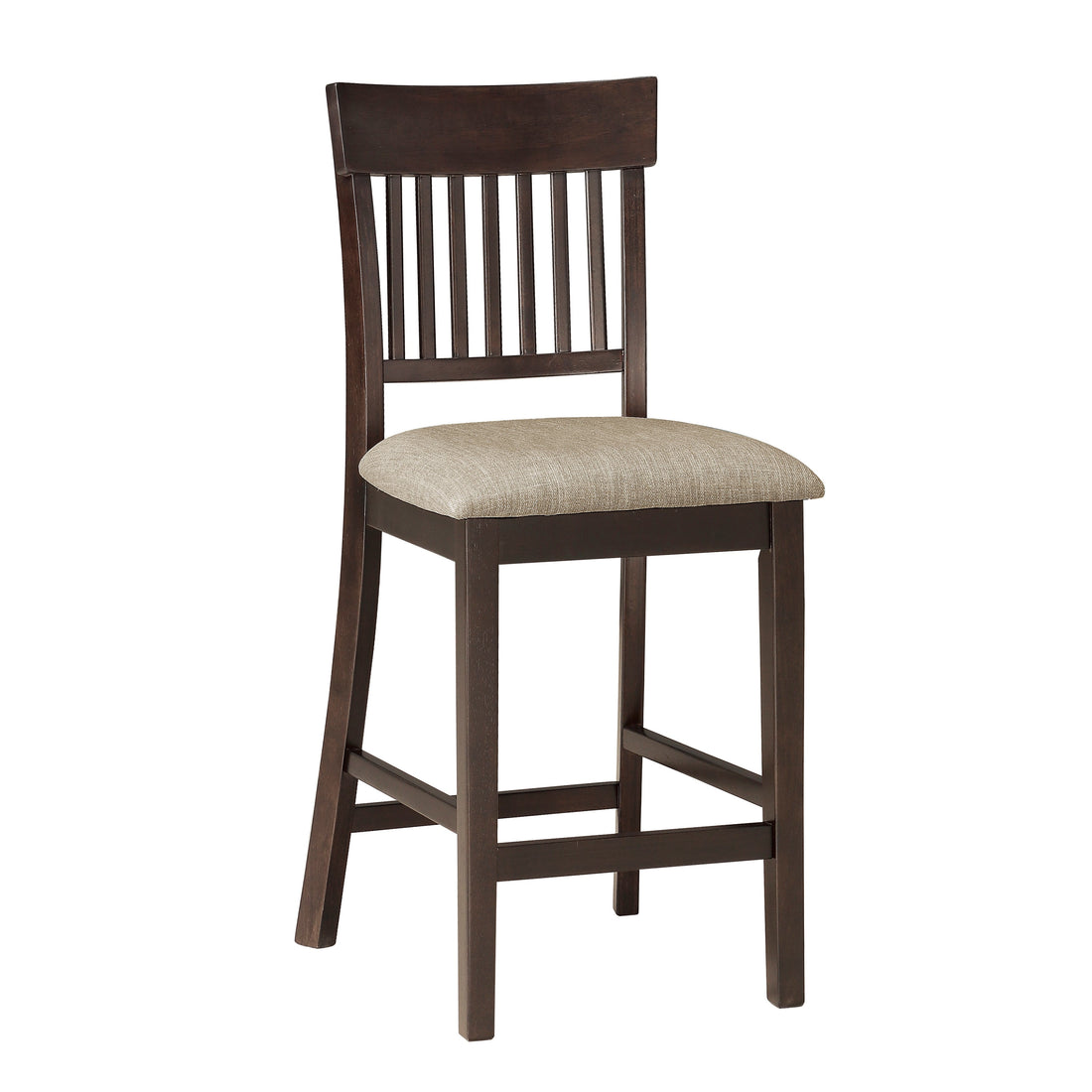 Balin Dark Brown Counter Height Chair, Slat Back, Set of 2 - 5716-24S1 - Bien Home Furniture &amp; Electronics