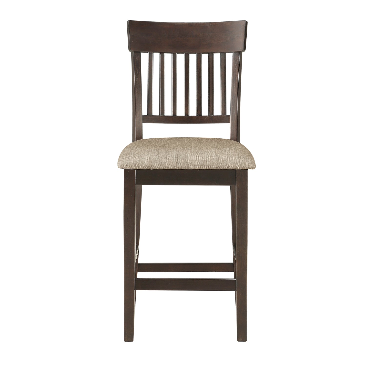 Balin Dark Brown Counter Height Chair, Slat Back, Set of 2 - 5716-24S1 - Bien Home Furniture & Electronics