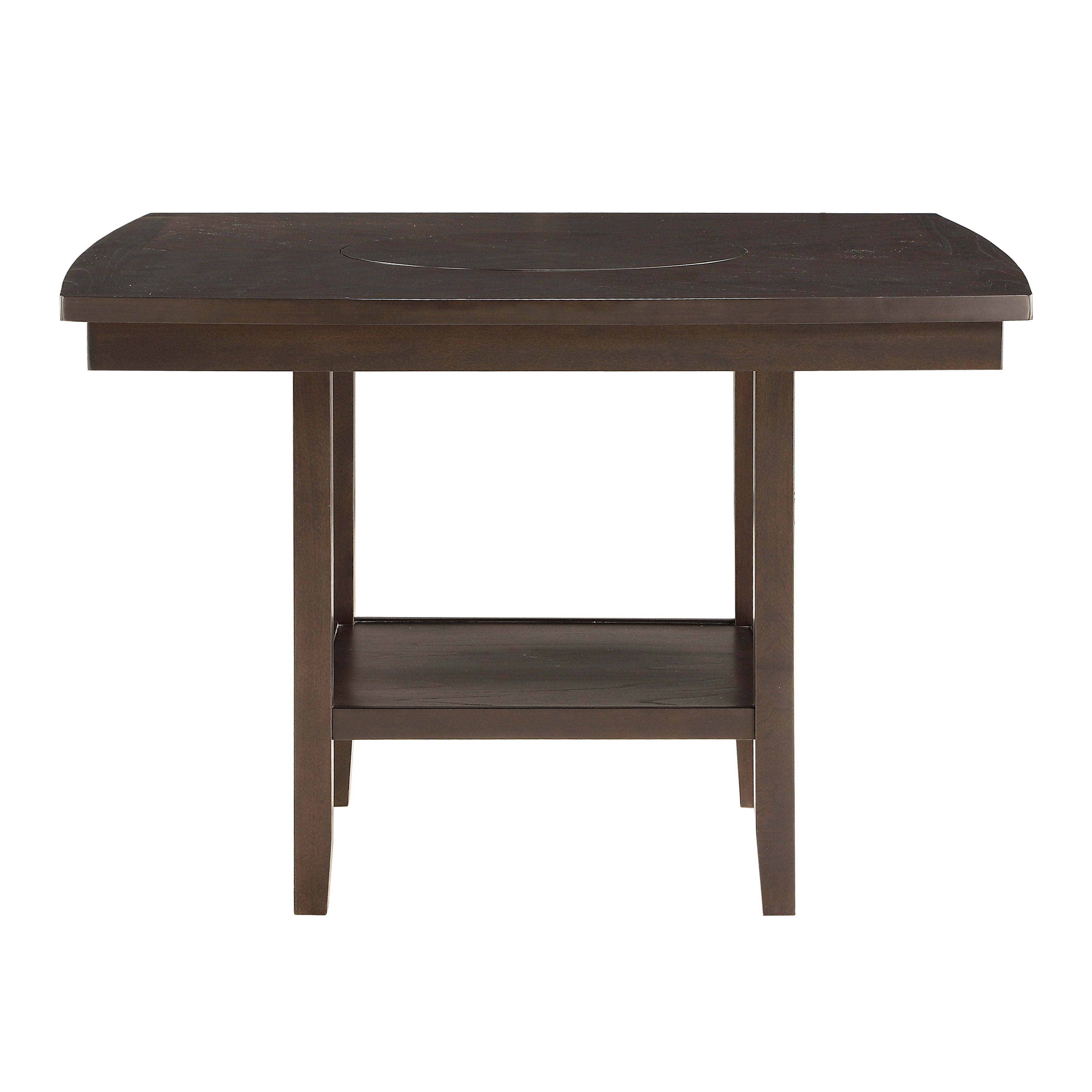 Balin Dark Brown Counter Height Table with Lazy Susan - 5716-36 - Bien Home Furniture & Electronics