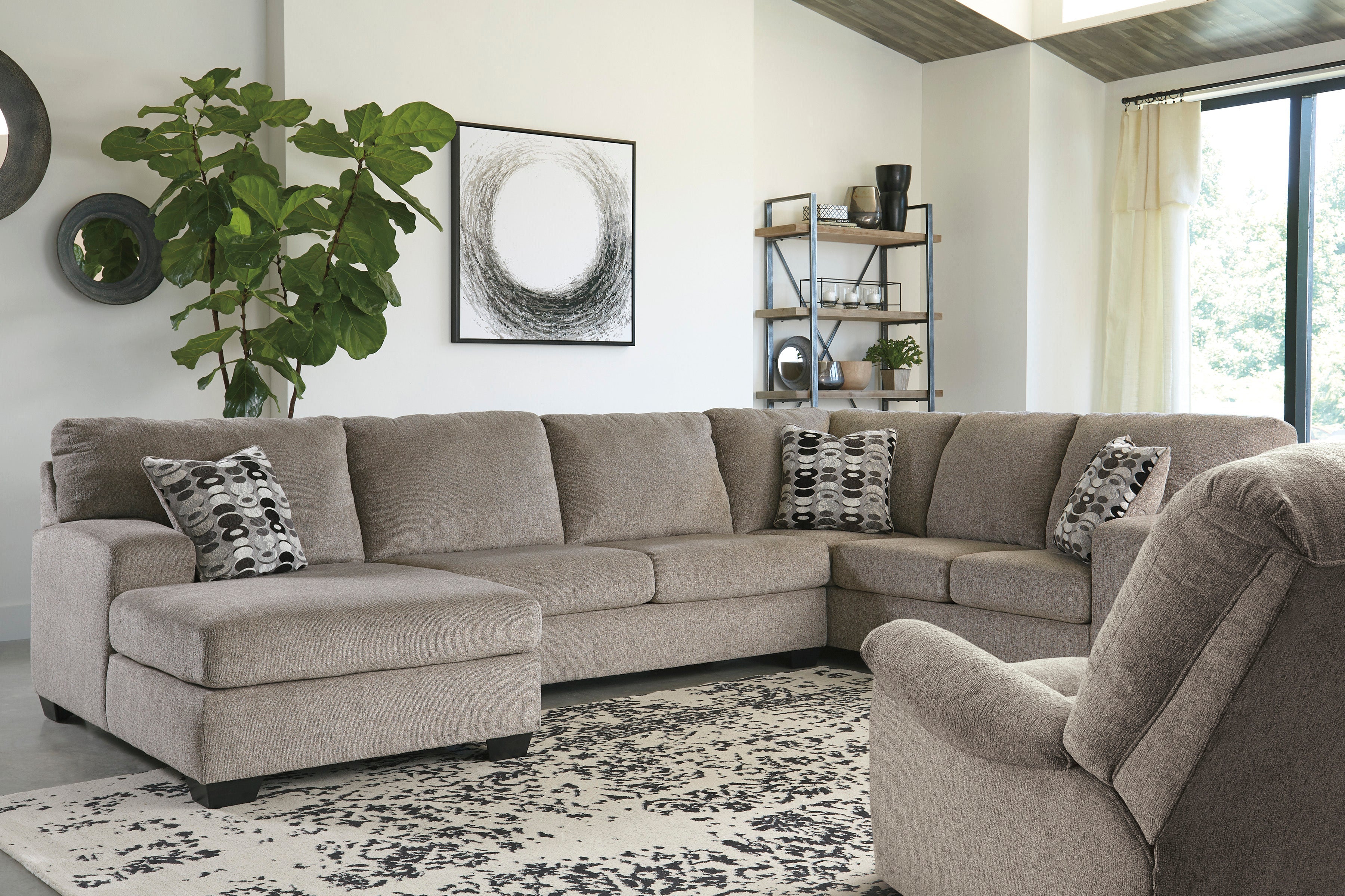 Ballinasloe Platinum LAF Sectional - SET | 8070216 | 8070234 | 8070267 | 8070208 | 8070225 - Bien Home Furniture & Electronics
