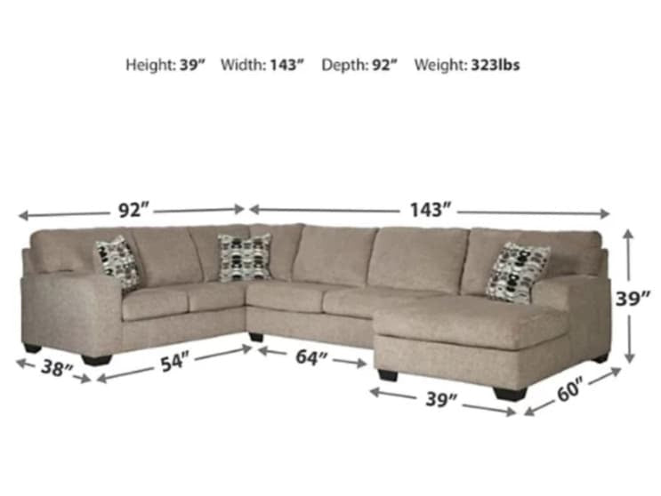 Ballinasloe Platinum RAF Sectional - SET | 8070217 | 8070234 | 8070266 | 8070208 - Bien Home Furniture & Electronics