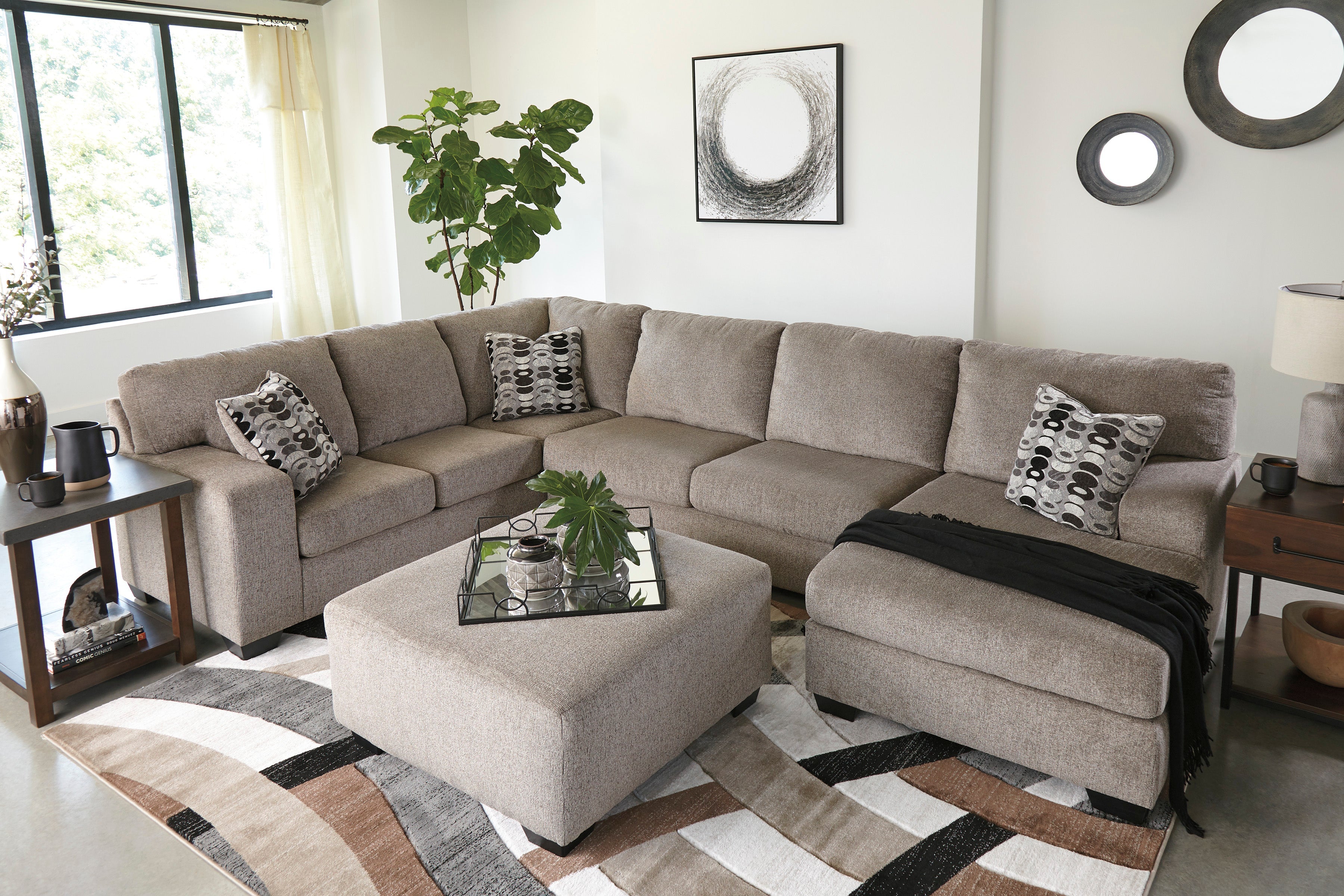 Ballinasloe Platinum RAF Sectional - SET | 8070217 | 8070234 | 8070266 | 8070208 - Bien Home Furniture & Electronics