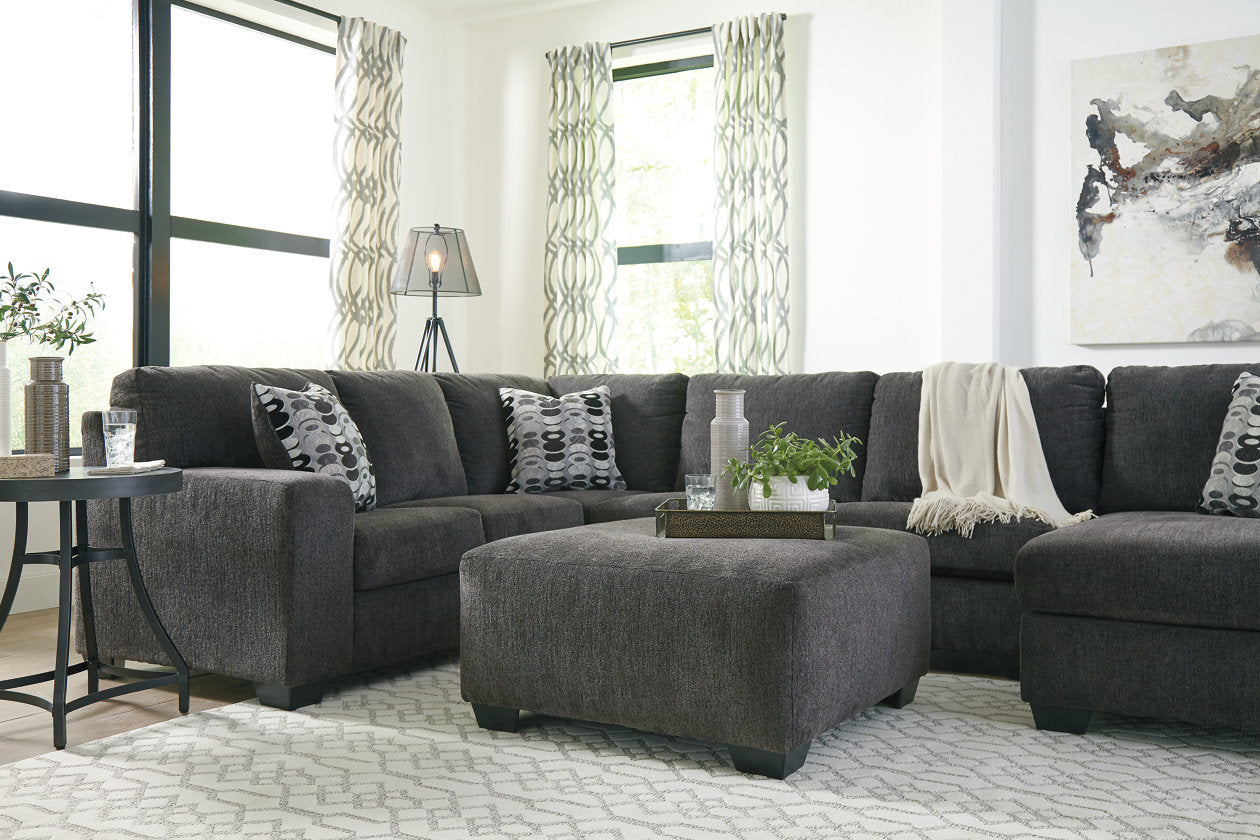 Ballinasloe Smoke Oversized Ottoman - 8070308 - Bien Home Furniture & Electronics