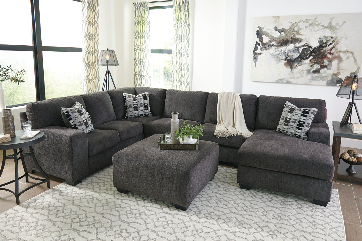 Ballinasloe Smoke Oversized Ottoman - 8070308 - Bien Home Furniture & Electronics