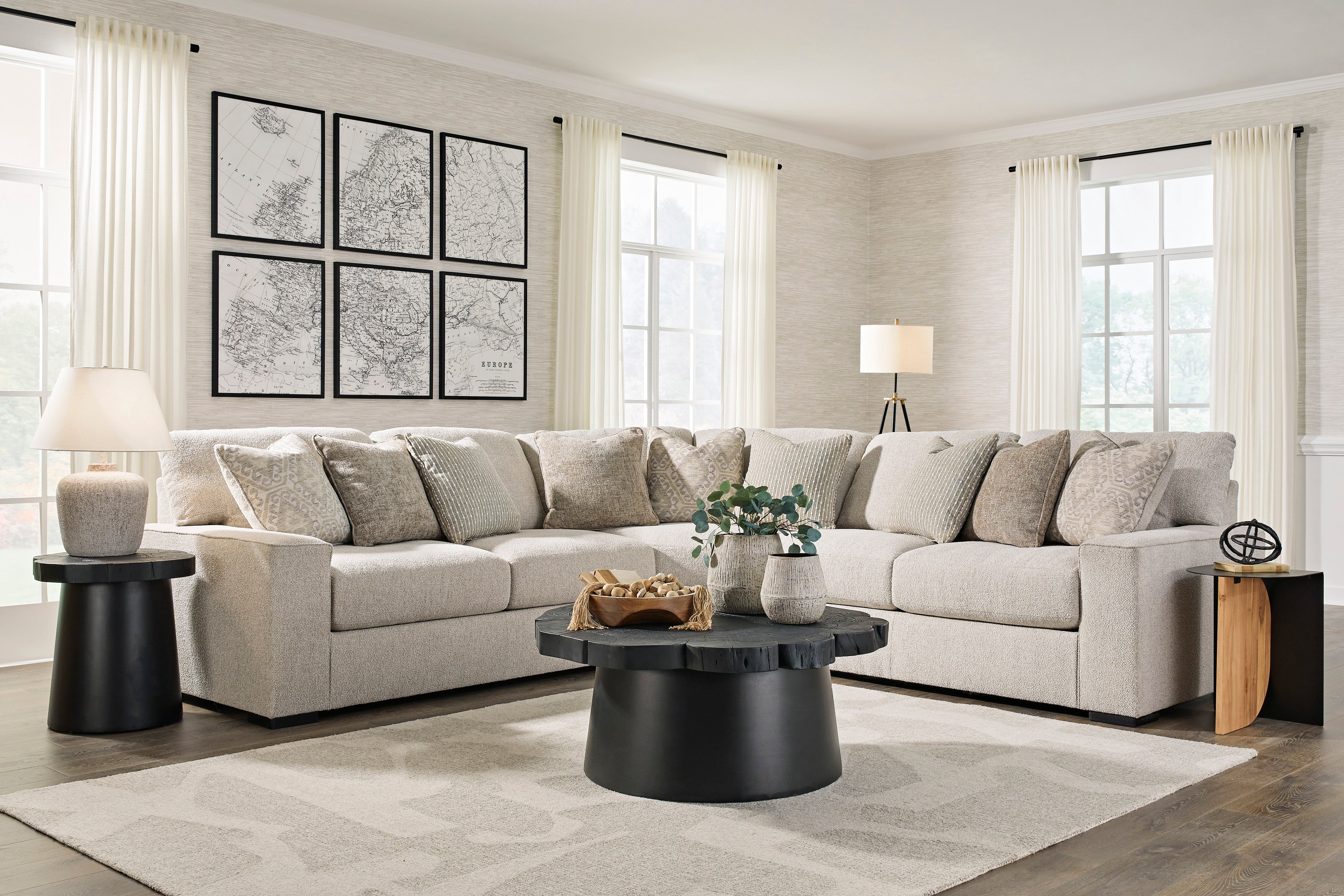 Ballyton Sand 3-Piece Sectional - SET | 2510255 | 2510256 | 2510277 - Bien Home Furniture & Electronics