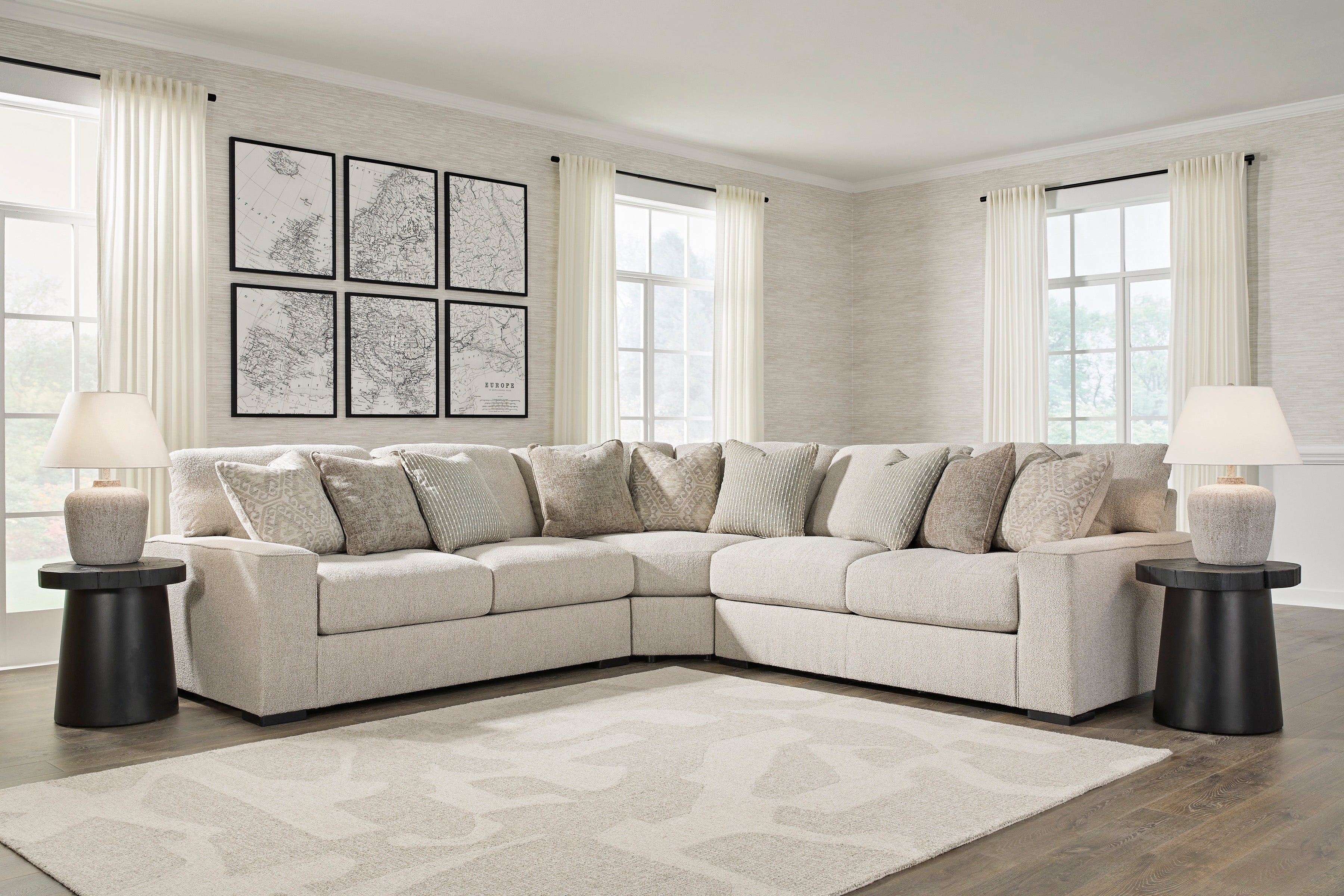 Ballyton Sand 3-Piece Sectional - SET | 2510255 | 2510256 | 2510277 - Bien Home Furniture & Electronics