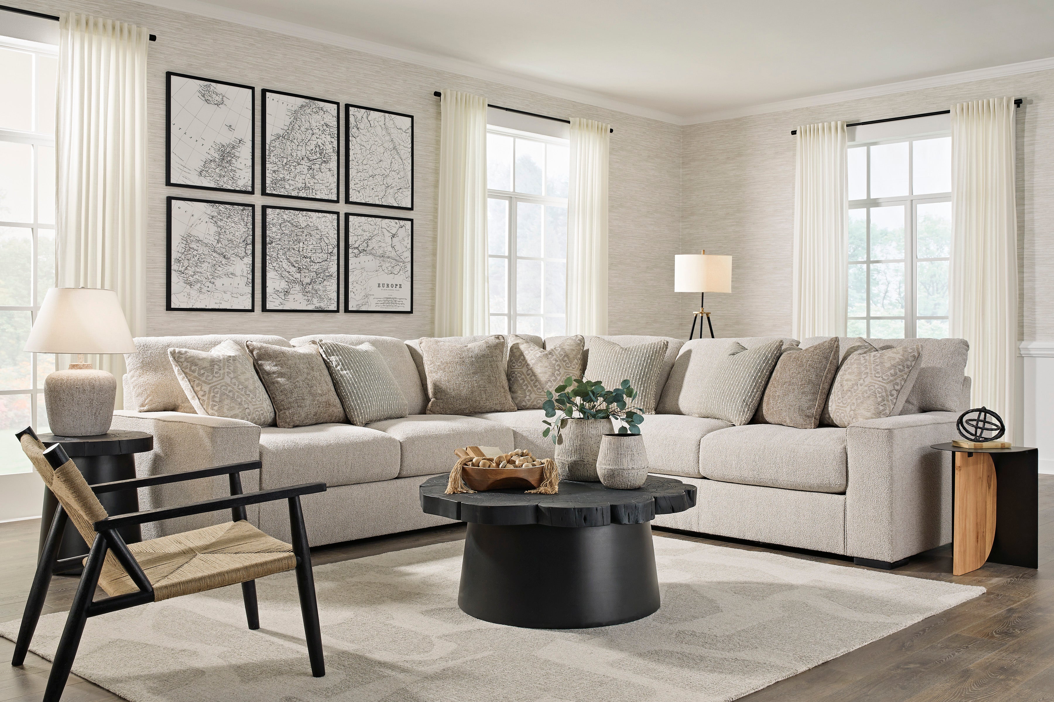 Ballyton Sand 3-Piece Sectional - SET | 2510255 | 2510256 | 2510277 - Bien Home Furniture & Electronics