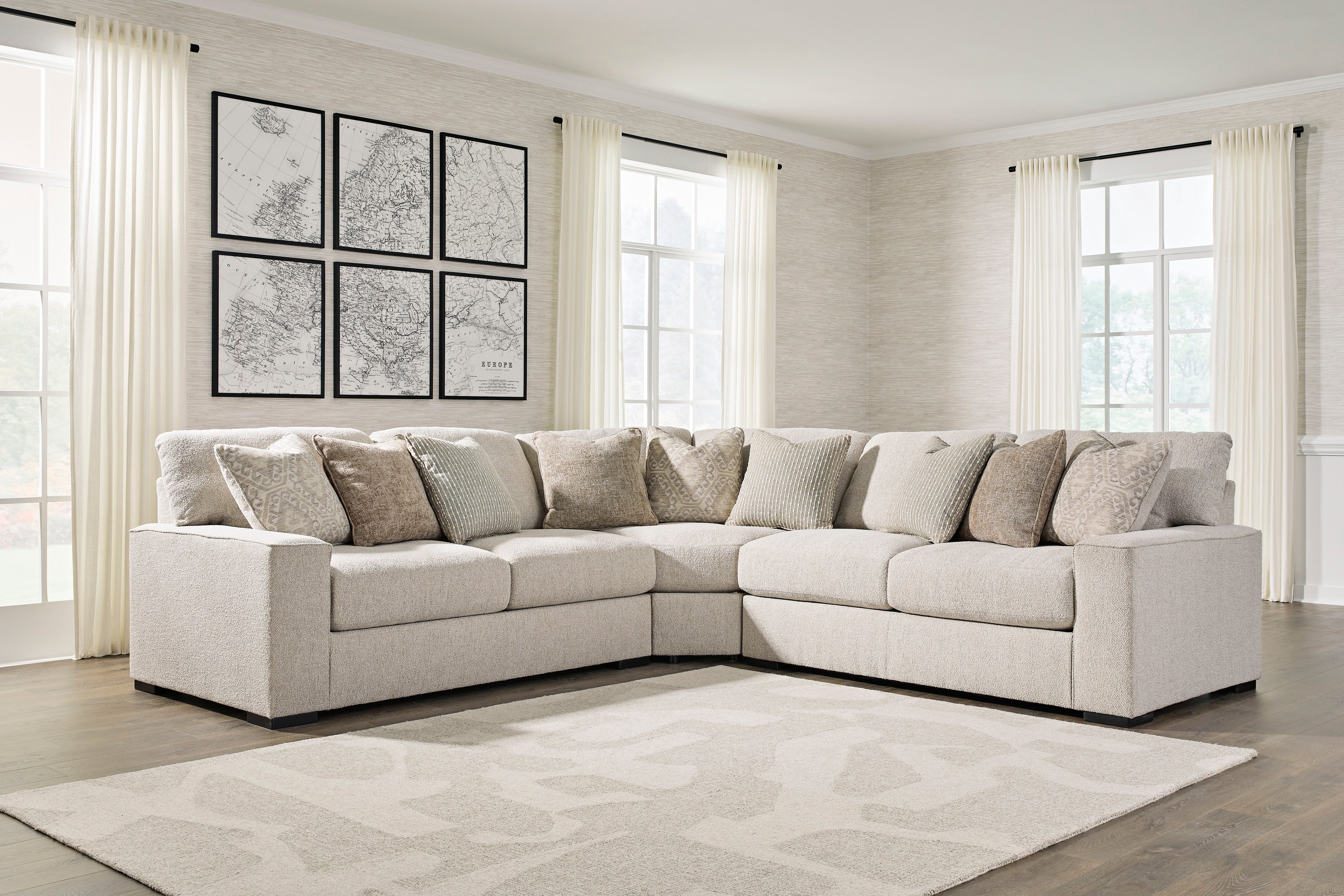 Ballyton Sand 3-Piece Sectional - SET | 2510255 | 2510256 | 2510277 - Bien Home Furniture & Electronics