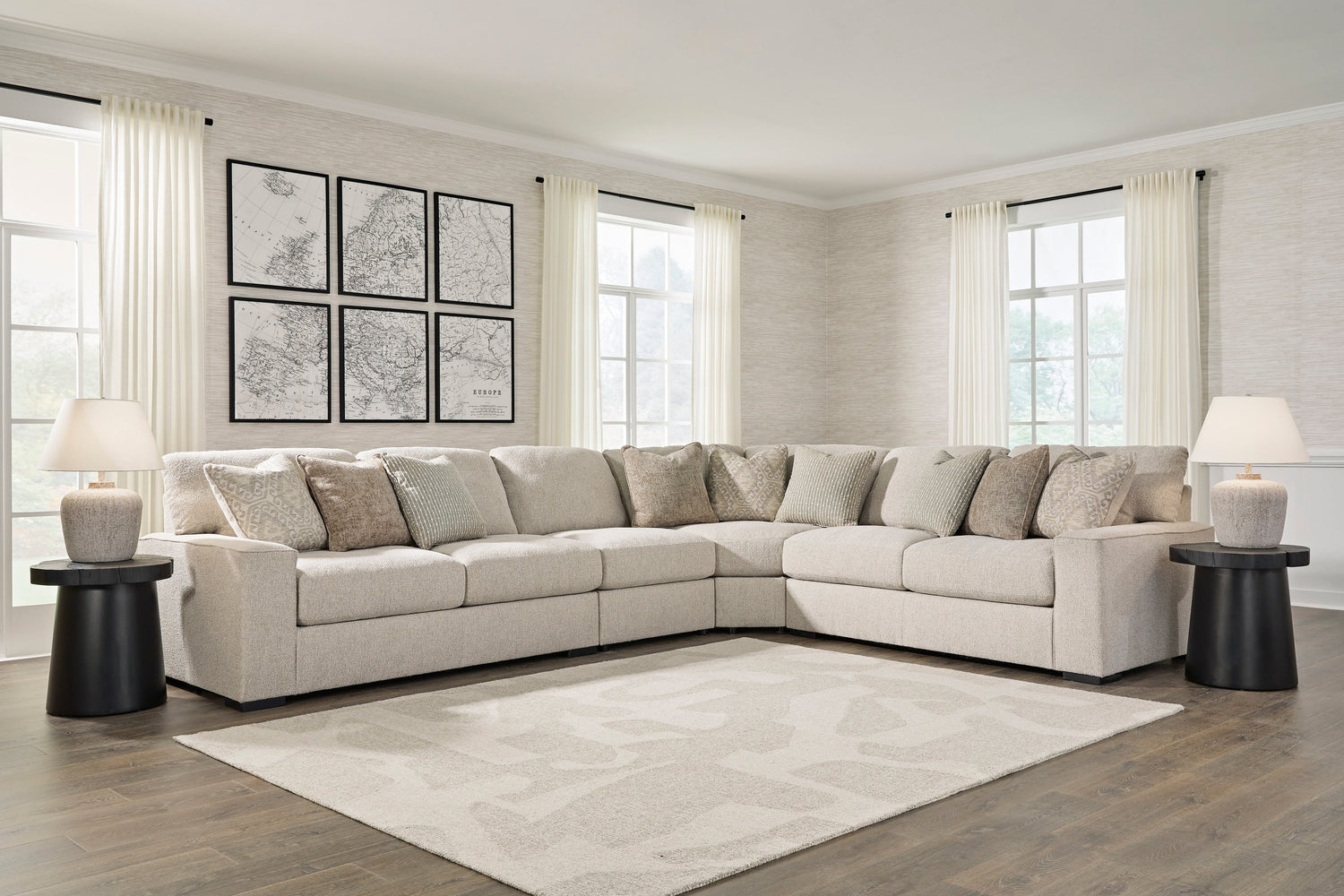 Ballyton Sand 4-Piece Sectional - SET | 2510255 | 2510256 | 2510277 | 2510246 - Bien Home Furniture & Electronics