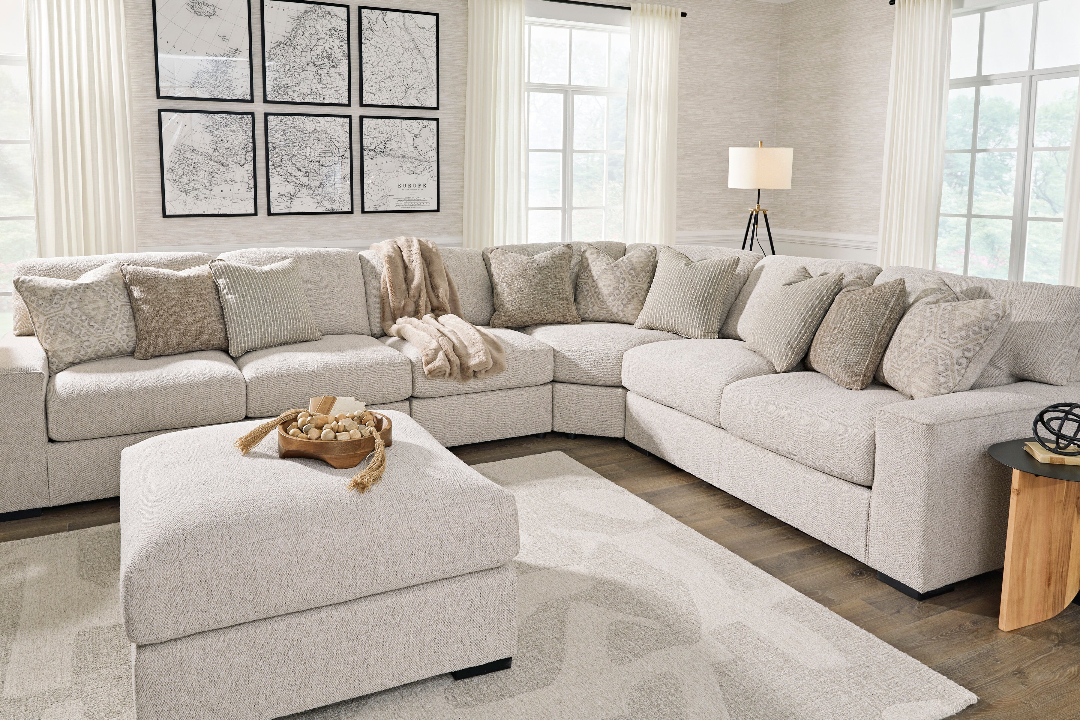 Ballyton Sand 4-Piece Sectional - SET | 2510255 | 2510256 | 2510277 | 2510246 - Bien Home Furniture & Electronics