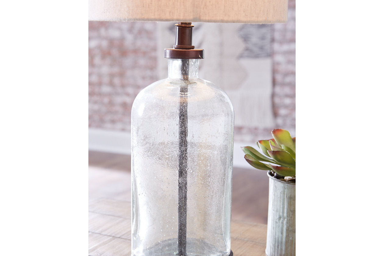 Bandile Clear/Bronze Finish Table Lamp - L430674 - Bien Home Furniture & Electronics