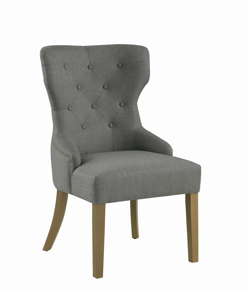 Baney Gray Tufted Upholstered Dining Chair - 104537 - Bien Home Furniture &amp; Electronics