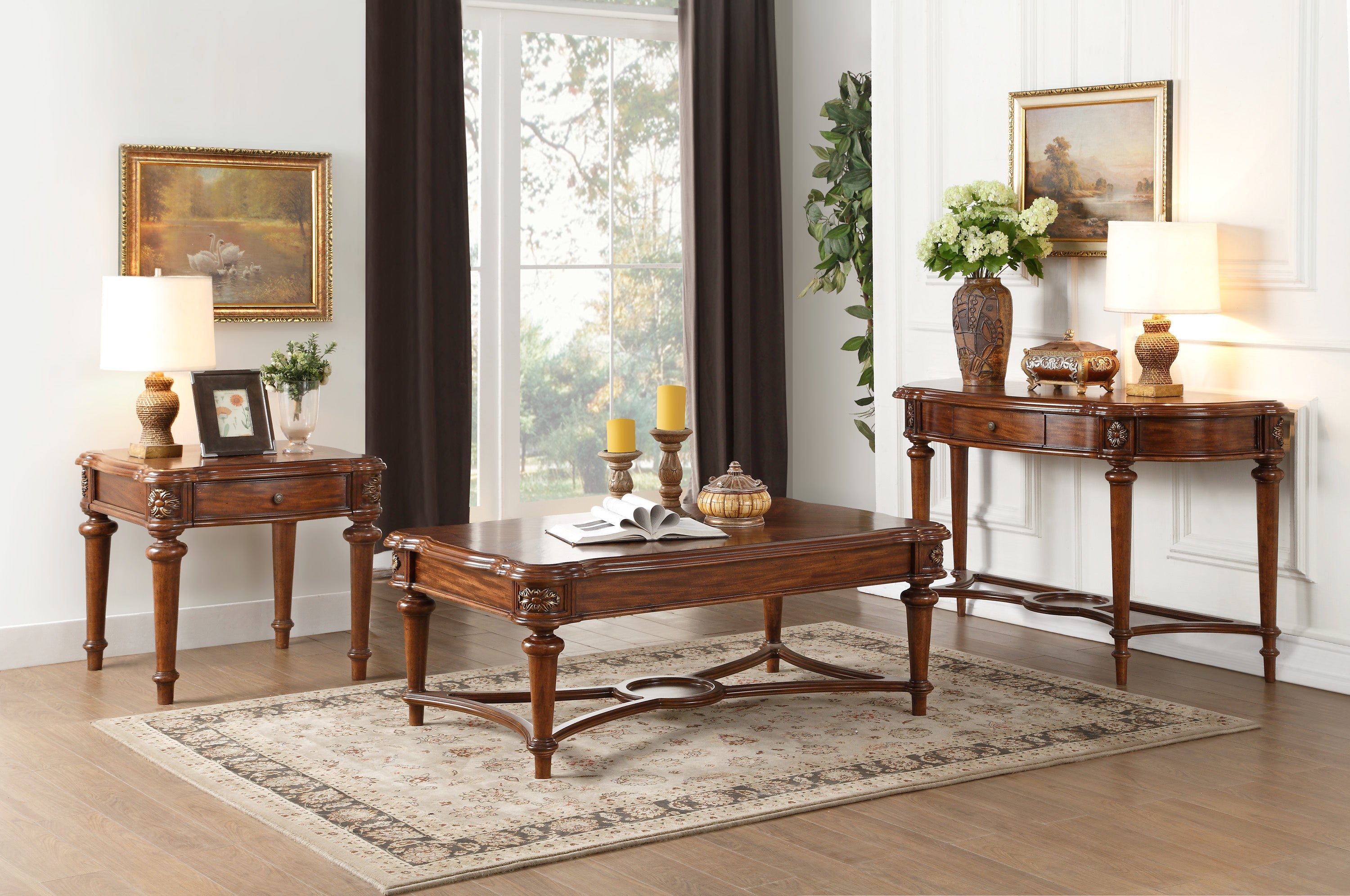 Barbary Cherry Cocktail Table - 3618-30 - Bien Home Furniture & Electronics