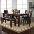 Bardstown Cherry Brown Extendable Dining Set - SET | 2152T-4282 | 2152S(2) | 2152-BENCH - Bien Home Furniture & Electronics
