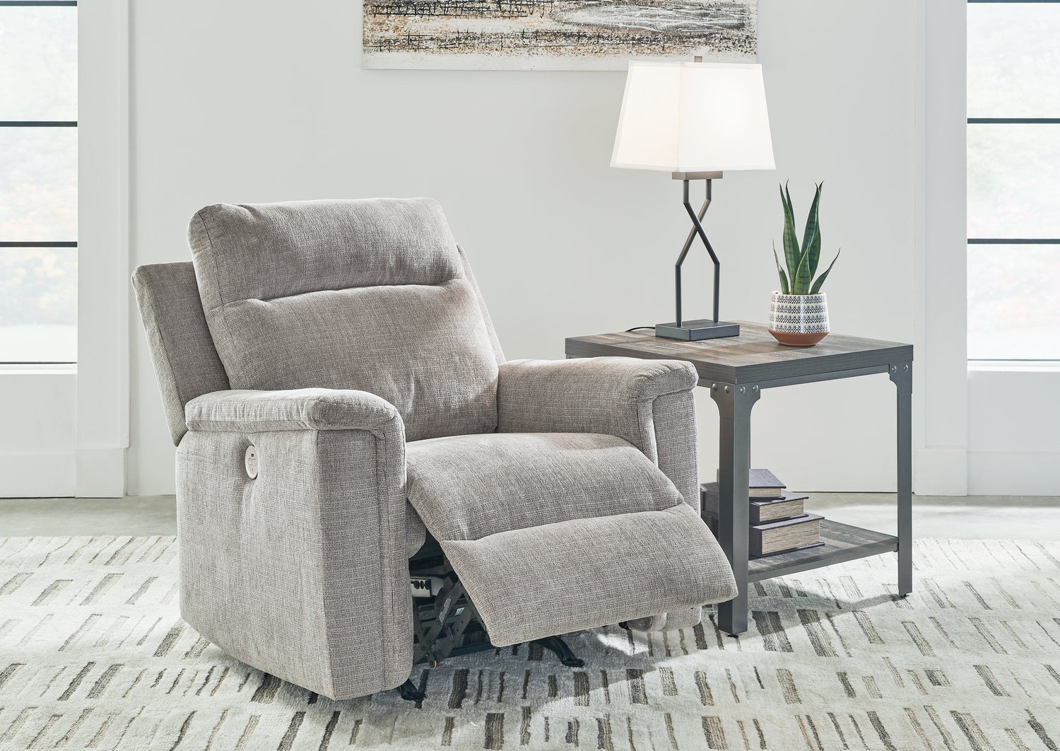 Barnsana Ash Power Recliner - 3320198 - Bien Home Furniture & Electronics