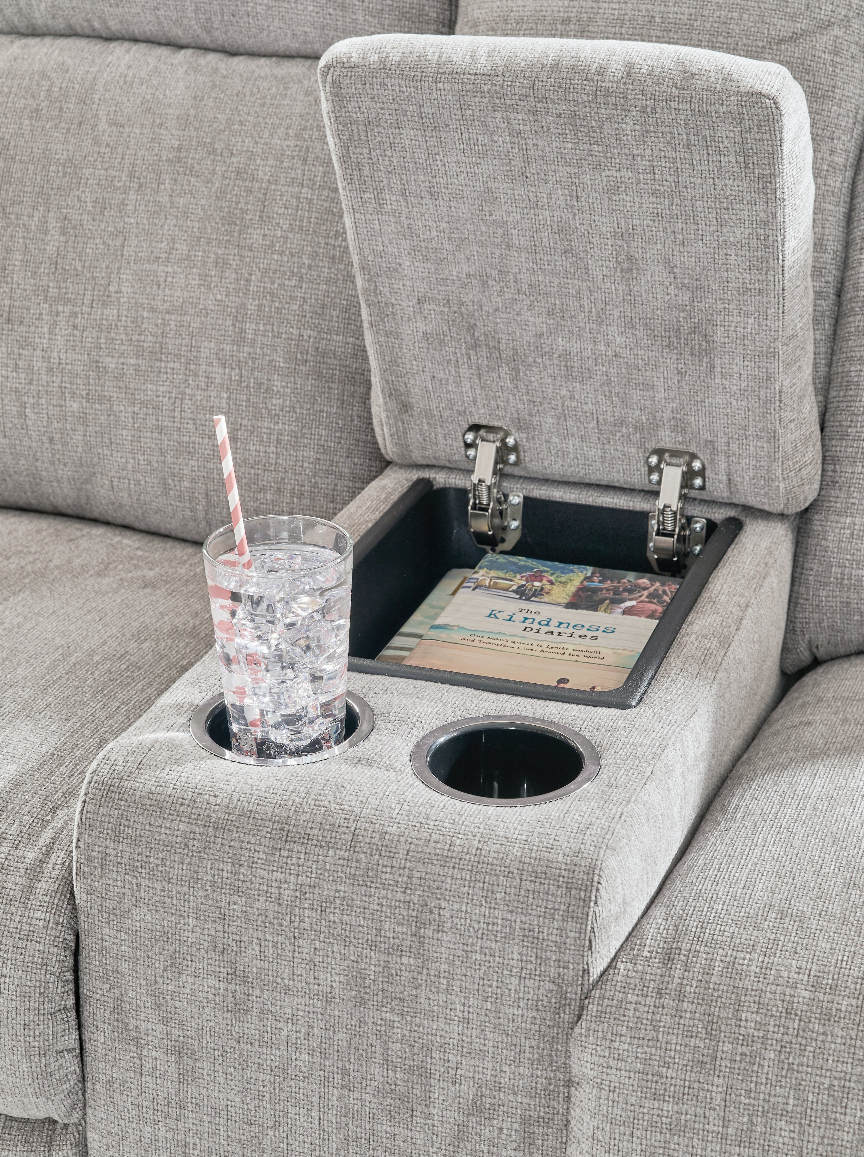 Barnsana Ash Power Reclining Loveseat with Console - 3320196 - Bien Home Furniture & Electronics