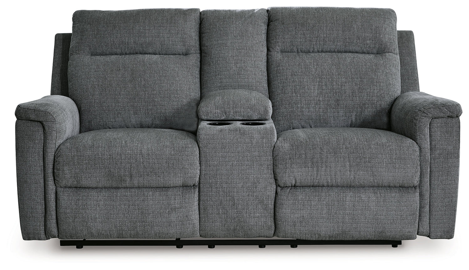 Barnsana Gravel Power Reclining Loveseat with Console - 3320296 - Bien Home Furniture & Electronics