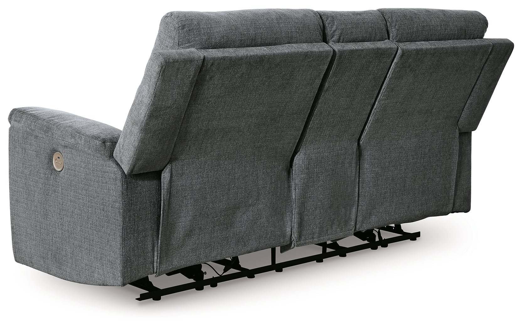 Barnsana Gravel Power Reclining Loveseat with Console - 3320296 - Bien Home Furniture & Electronics
