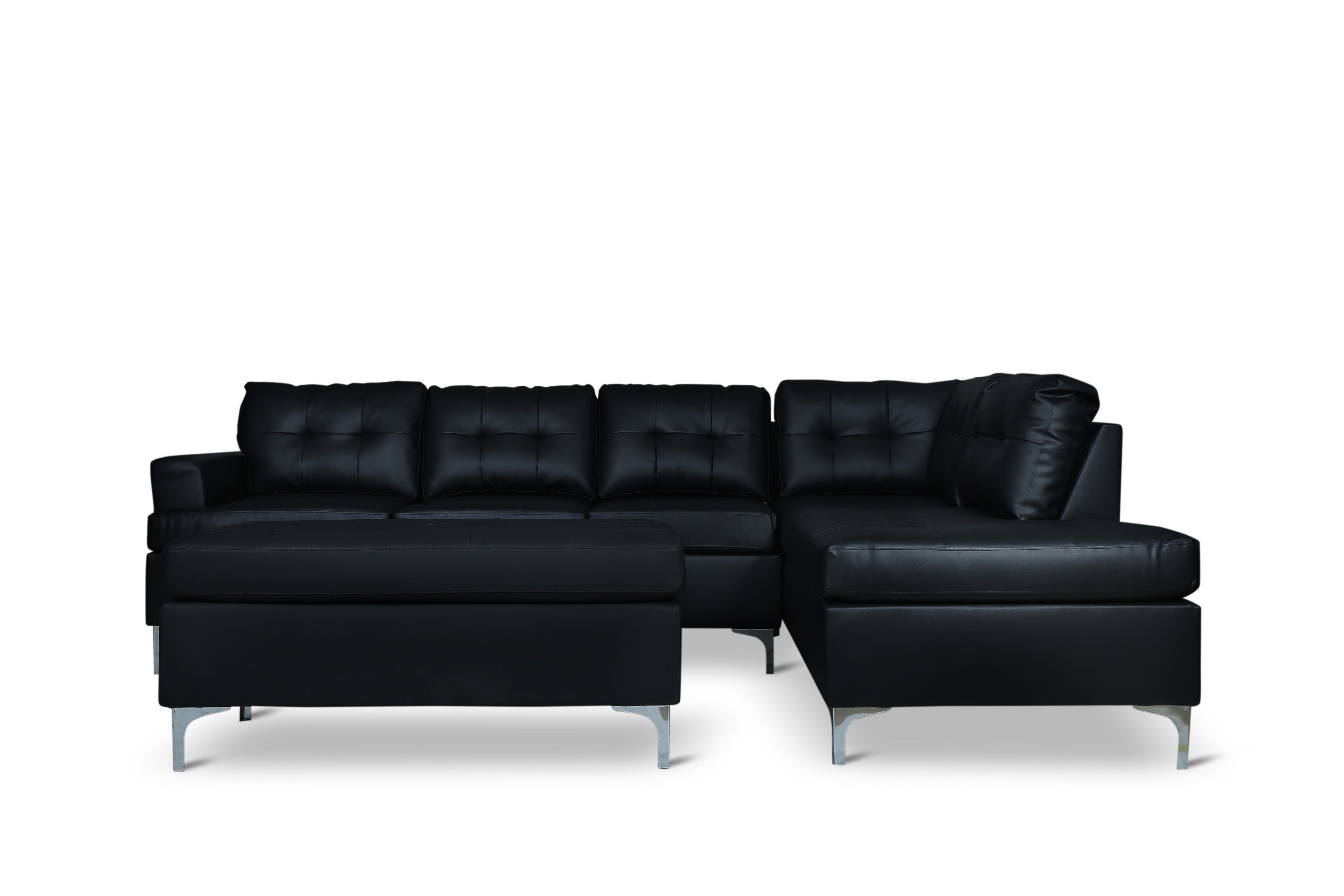 Barrington New Black Ottoman - SH8378BLK-4 - Bien Home Furniture &amp; Electronics