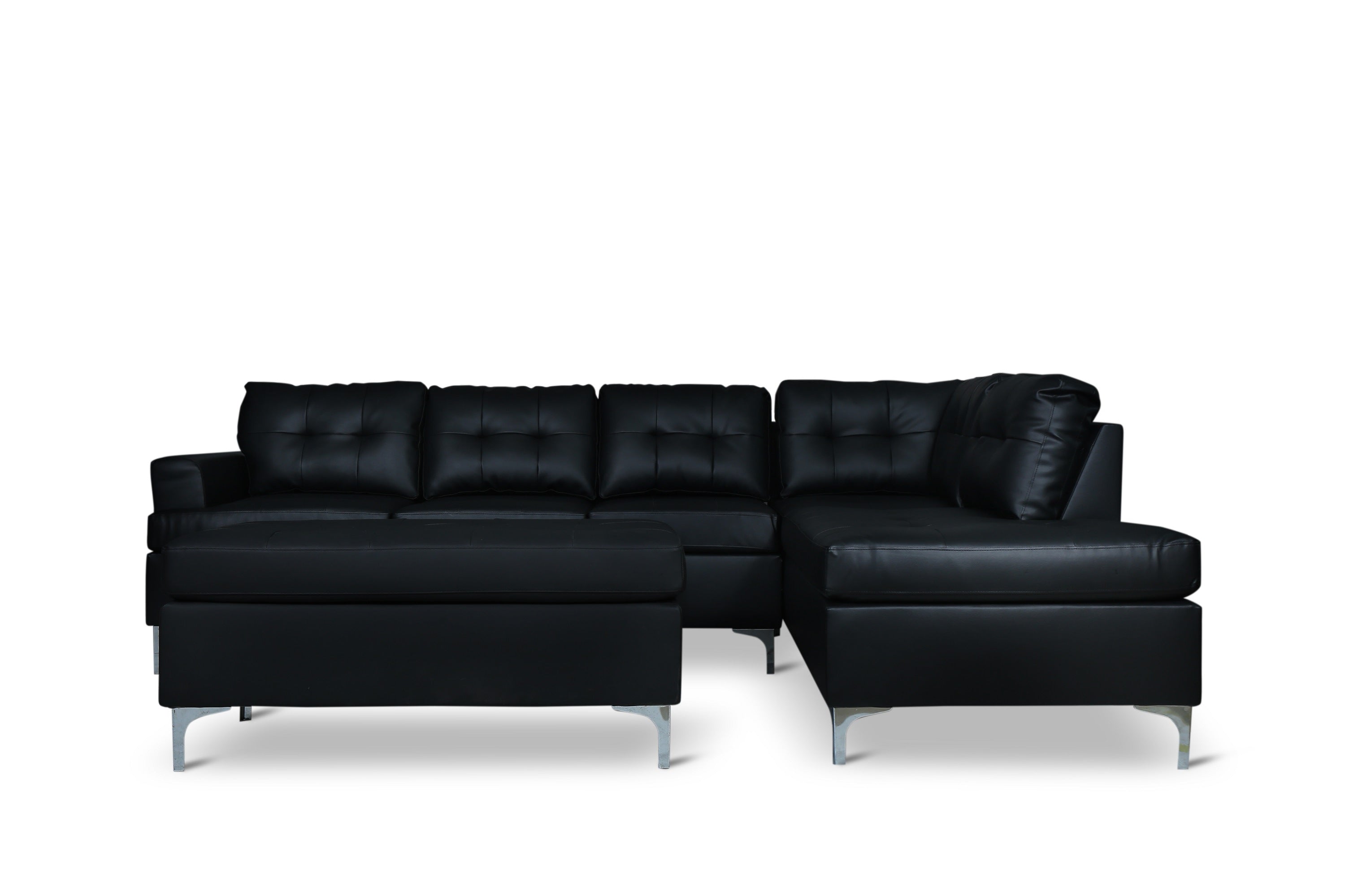Barrington New Black Ottoman - SH8378BLK-4 - Bien Home Furniture & Electronics