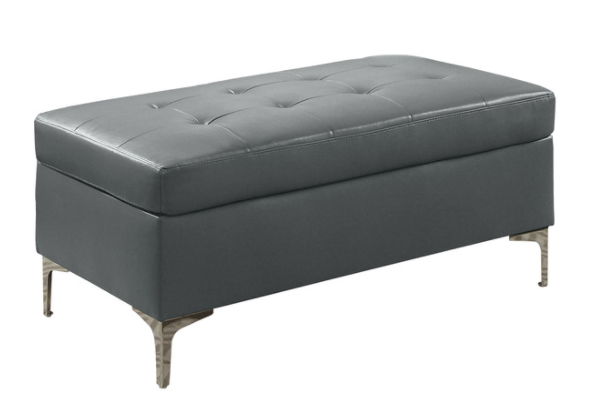 Barrington New Gray Ottoman - SH8378GRY-4 - Bien Home Furniture &amp; Electronics