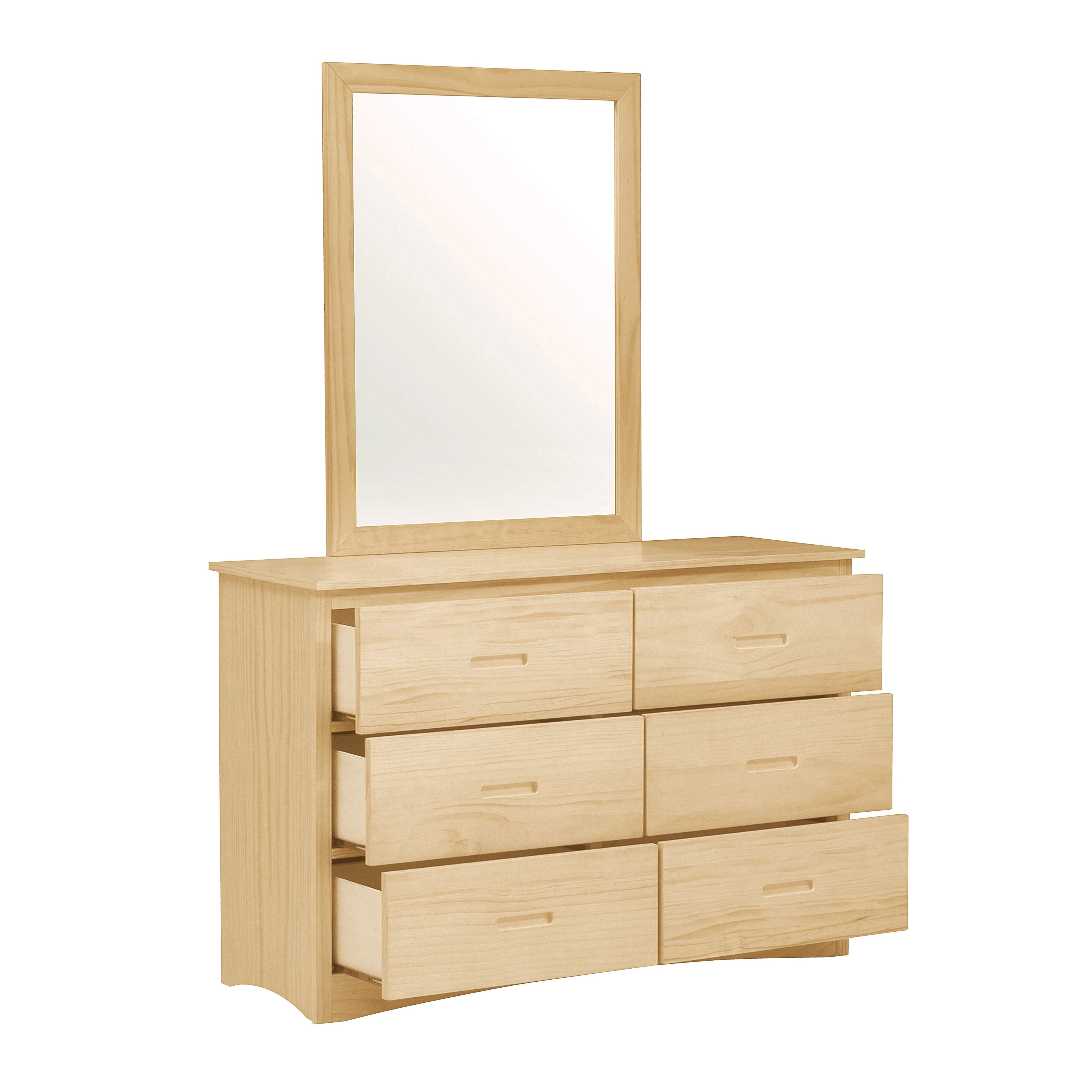 Bartly Pine Dresser - B2043-5 - Bien Home Furniture & Electronics