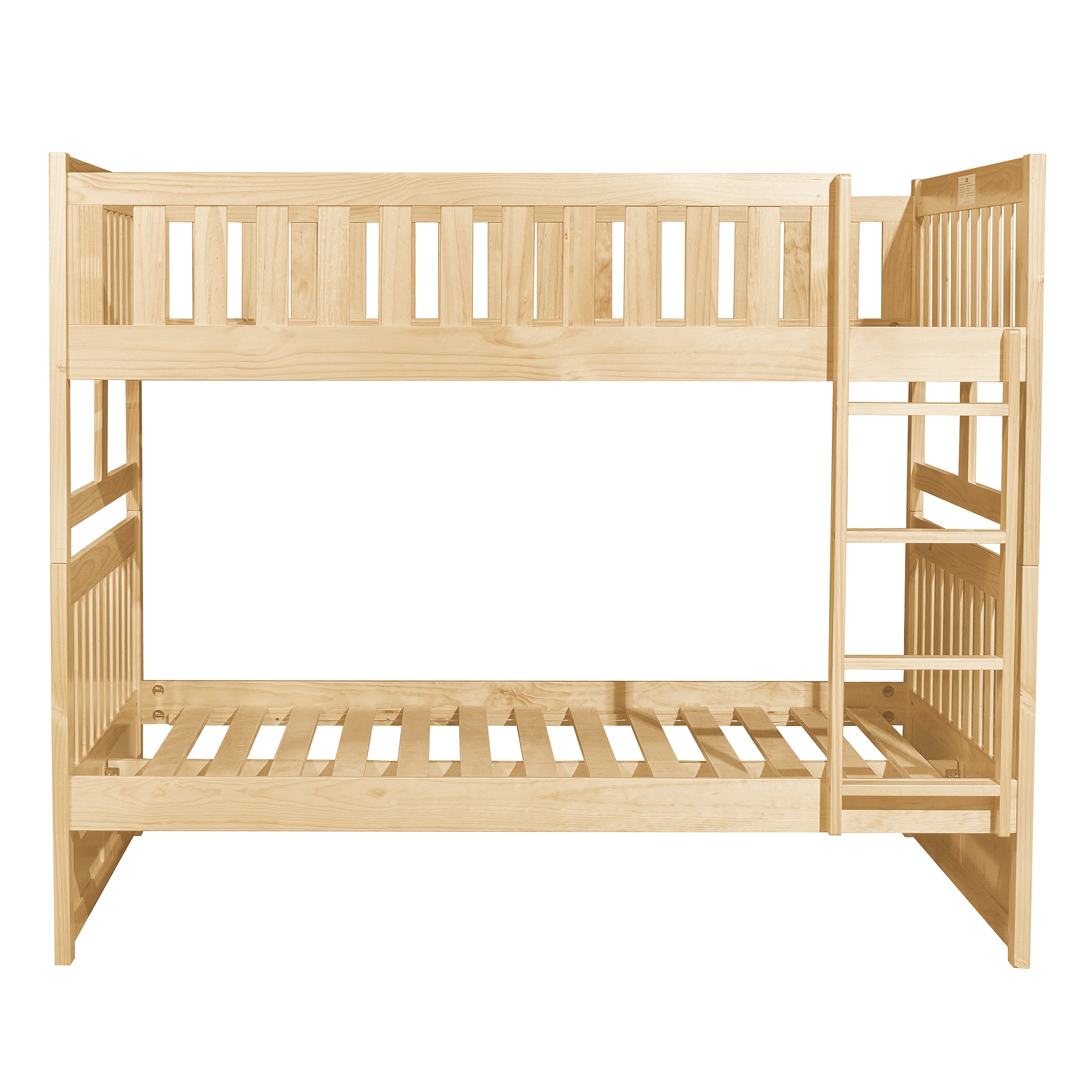 Bartly Pine Full/Full Bunk Bed - SET | B2043FF-1 | B2043FF-2 | B2043FF-SL - Bien Home Furniture &amp; Electronics