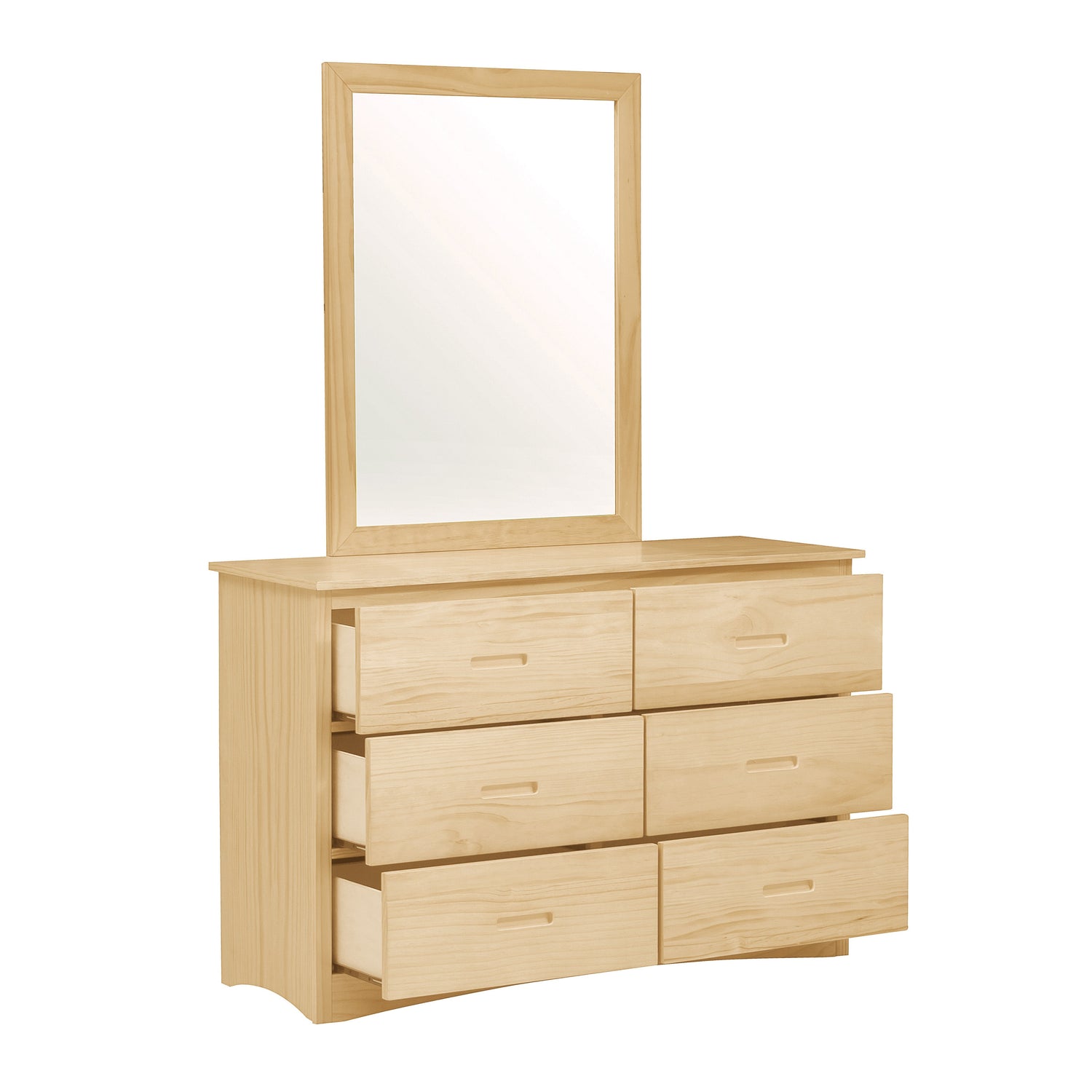Bartly Pine Mirror (Mirror Only) - B2043-6 - Bien Home Furniture &amp; Electronics