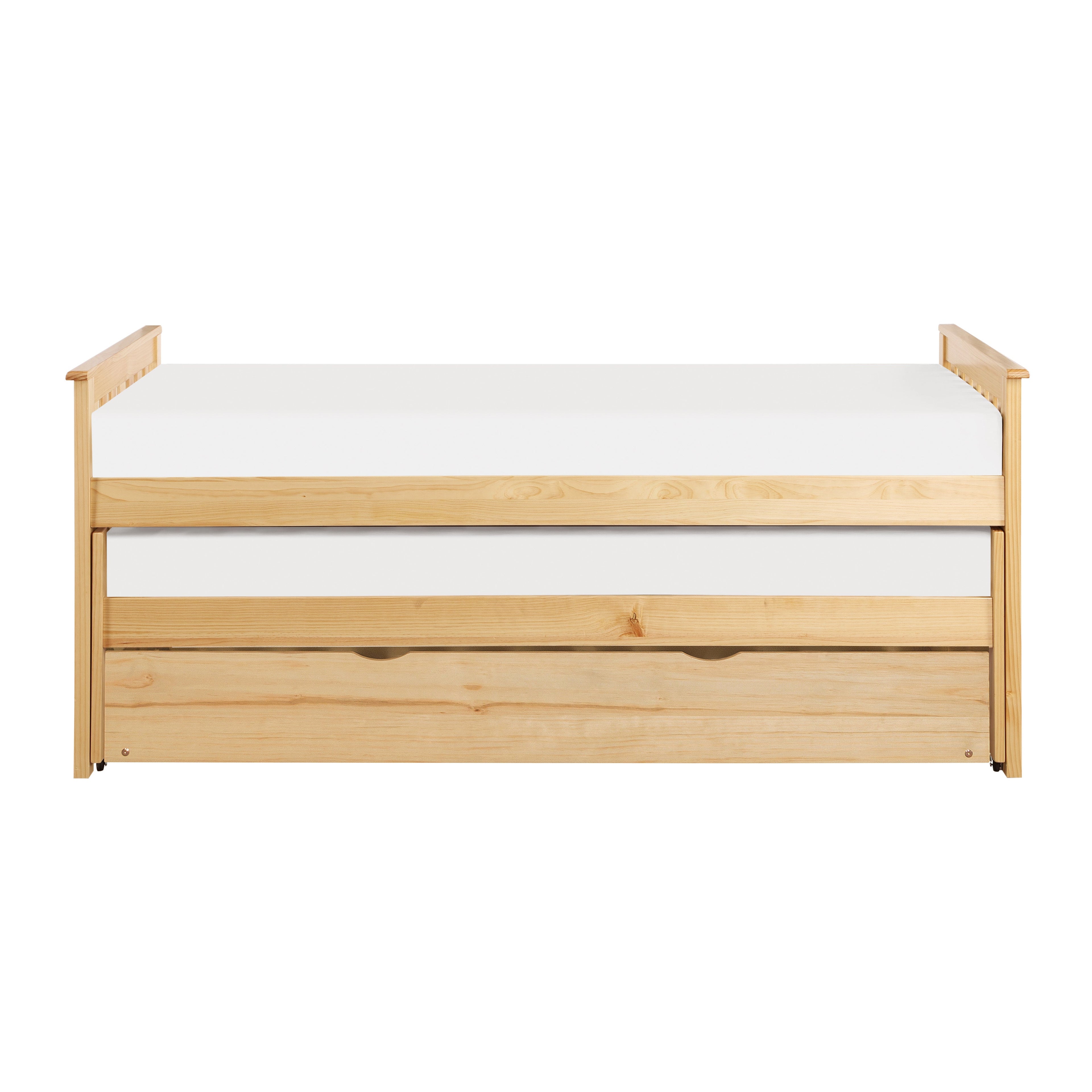 Bartly Pine Twin/Twin Bed with Twin Trundle - SET | B2043RT-1 | B2043RT-2 | B2043RT-SL | B2043-R - Bien Home Furniture & Electronics