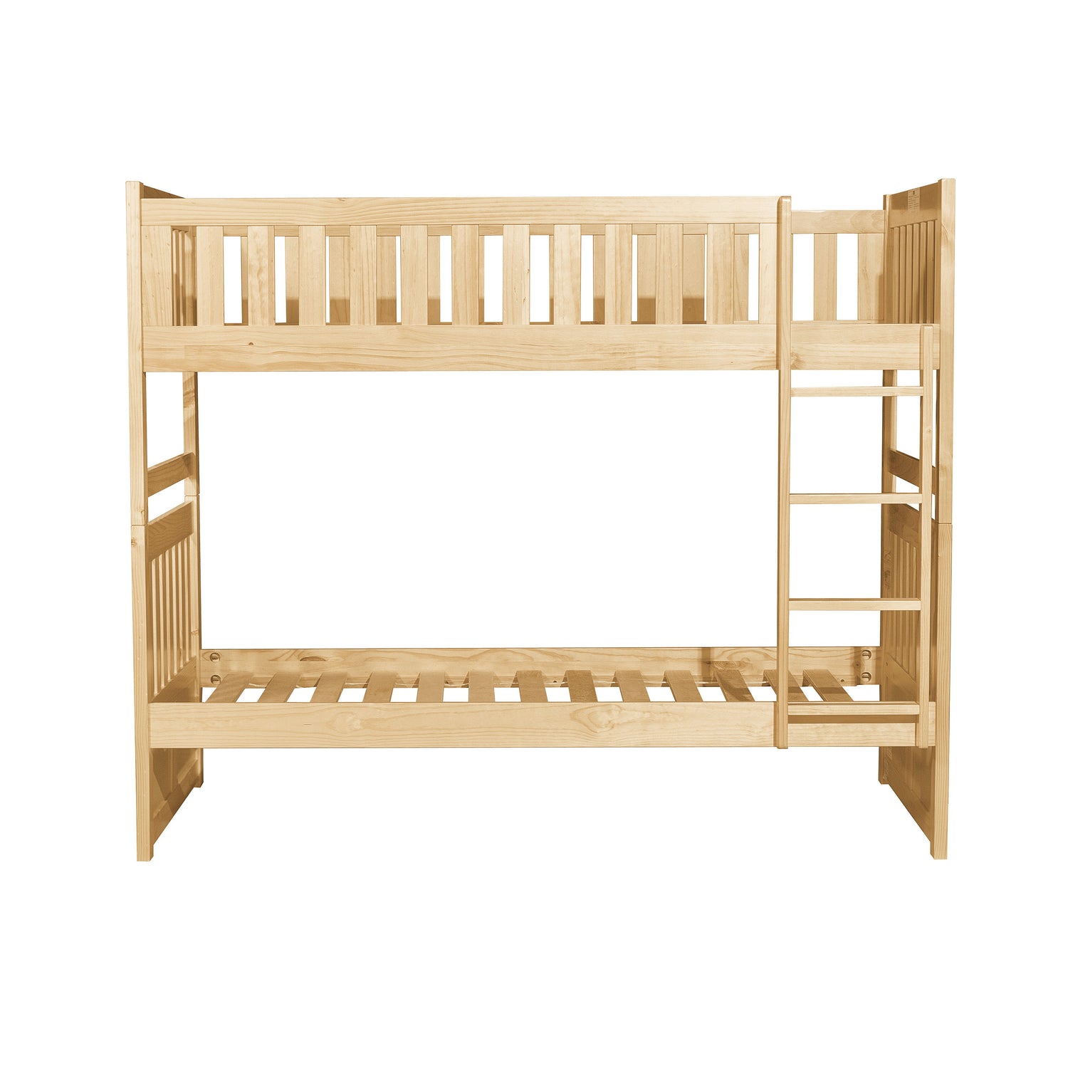 Bartly Pine Twin/Twin Bunk Bed - SET | B2043-1 | B2043-2 | B2043-SL - Bien Home Furniture & Electronics