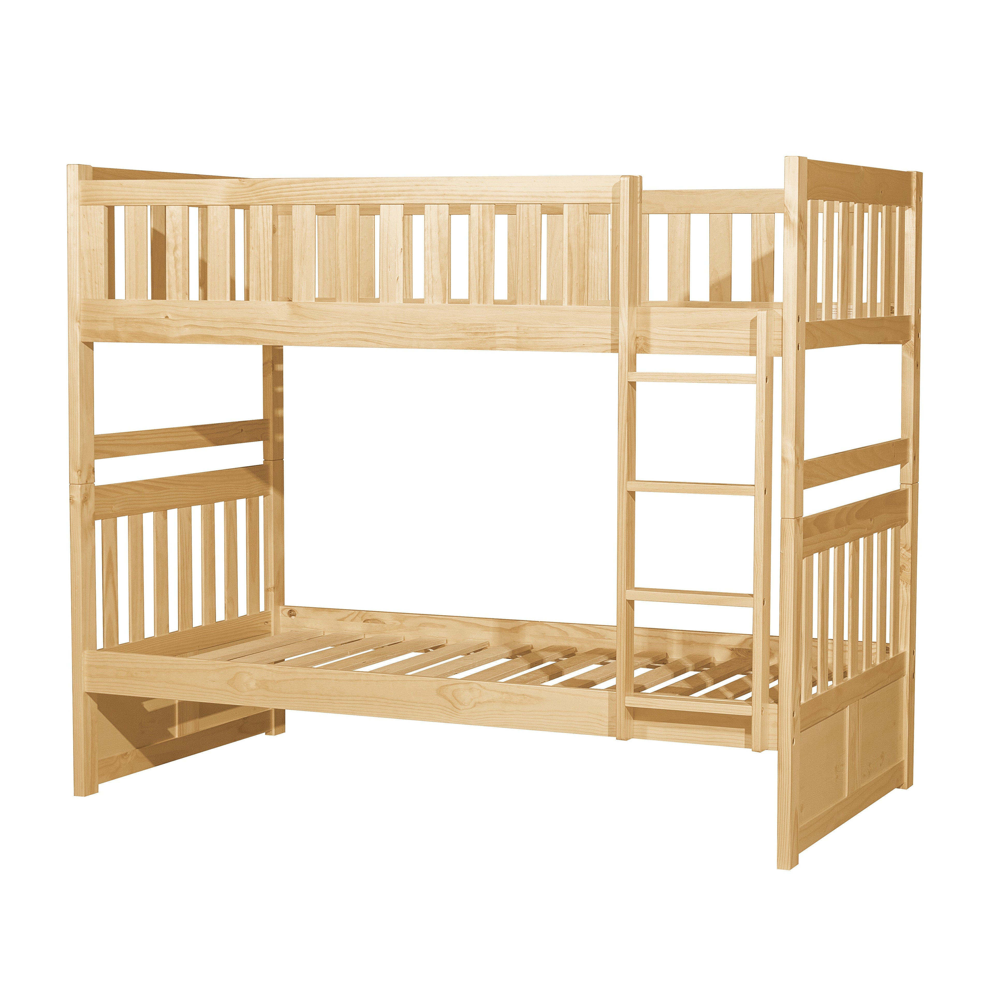 Bartly Pine Twin/Twin Bunk Bed - SET | B2043-1 | B2043-2 | B2043-SL - Bien Home Furniture &amp; Electronics