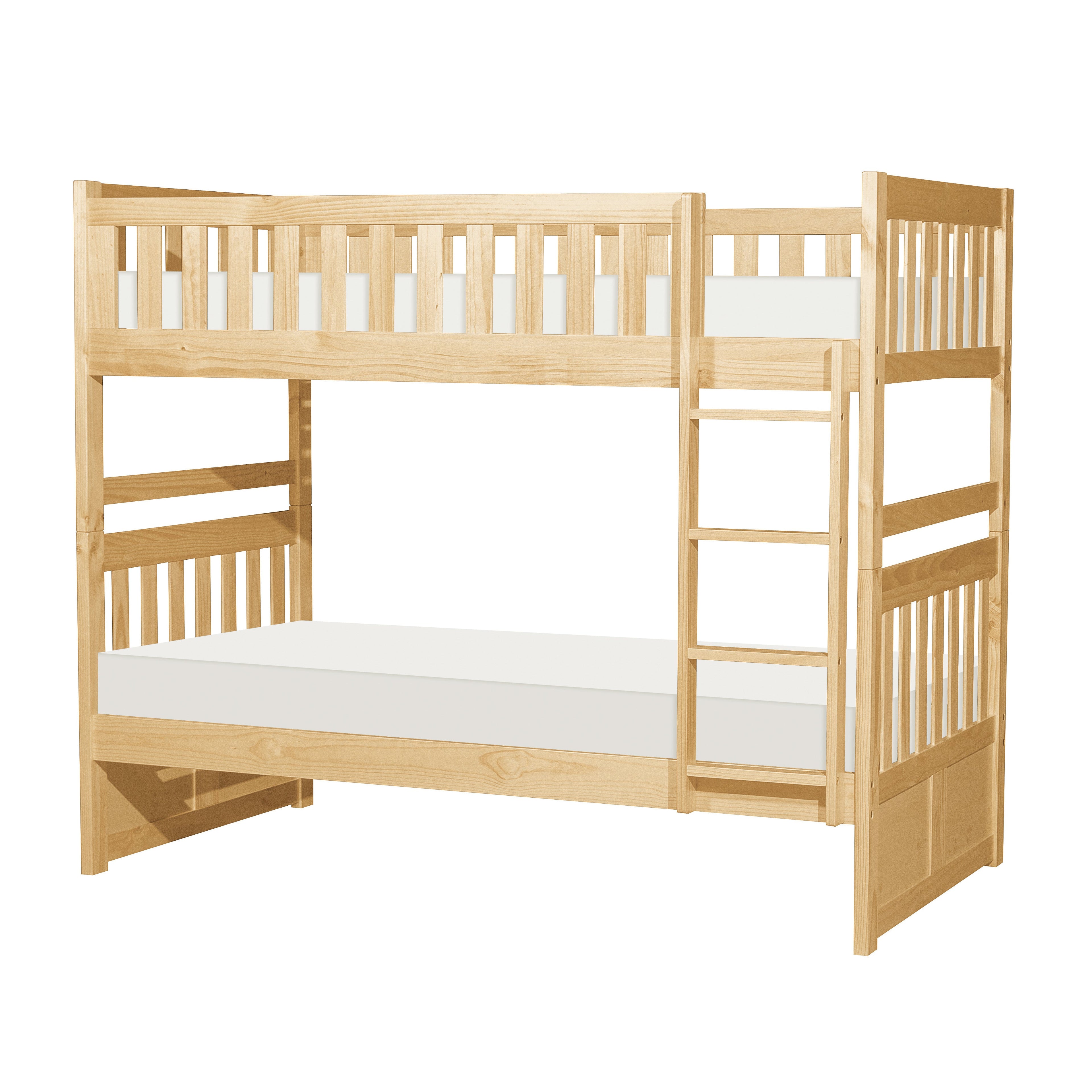 Bartly Pine Twin/Twin Bunk Bed - SET | B2043-1 | B2043-2 | B2043-SL - Bien Home Furniture &amp; Electronics