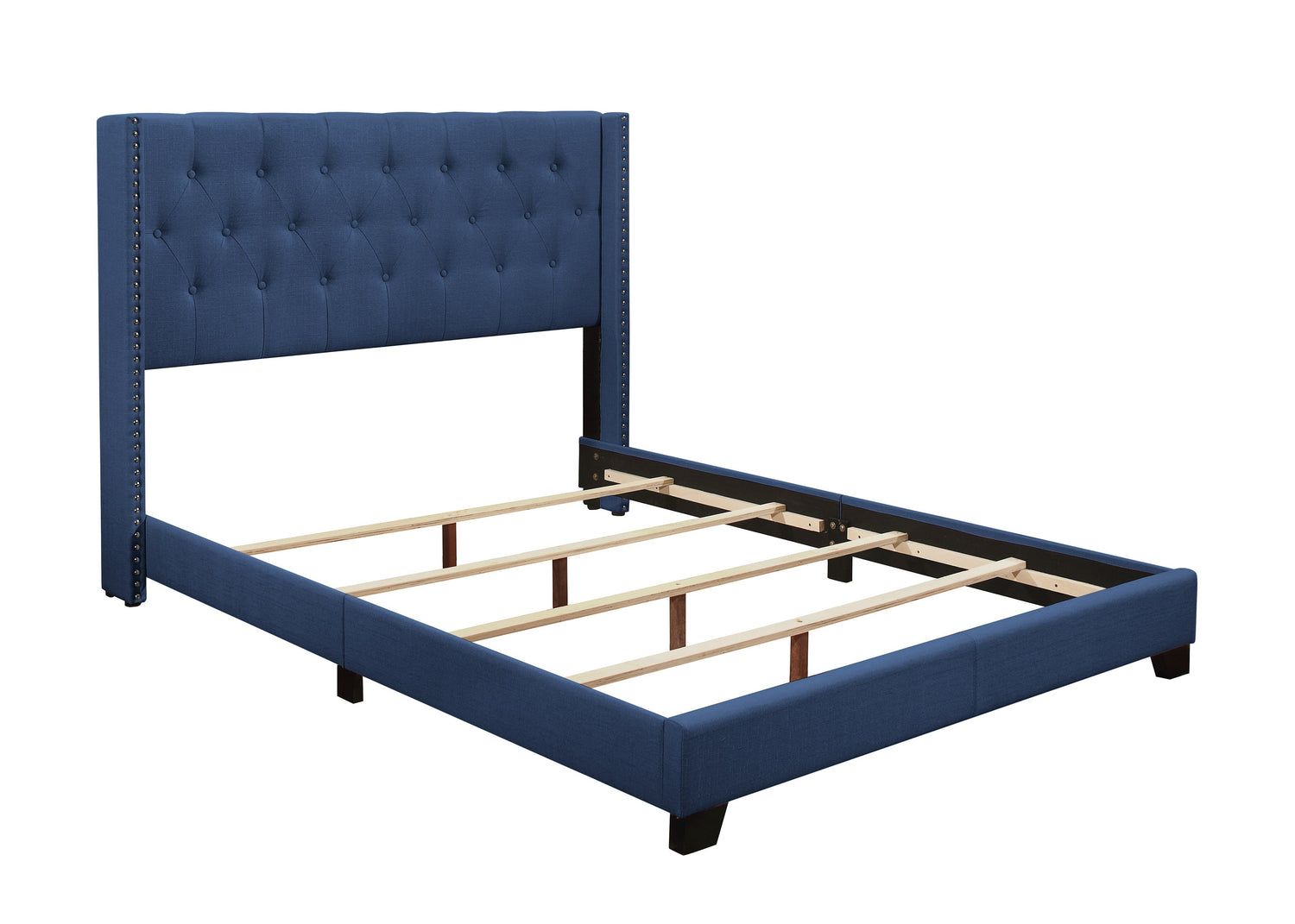 Barzini Blue Full Upholstered Bed - SH215FBLU-1 - Bien Home Furniture & Electronics