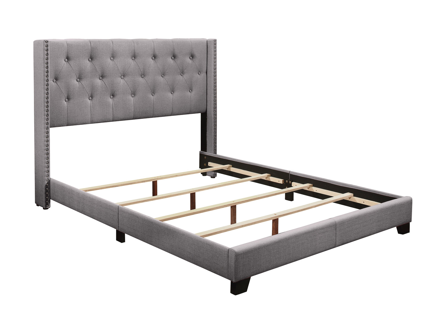 Barzini Gray Full Upholstered Bed - SH215FGRY-1 - Bien Home Furniture & Electronics