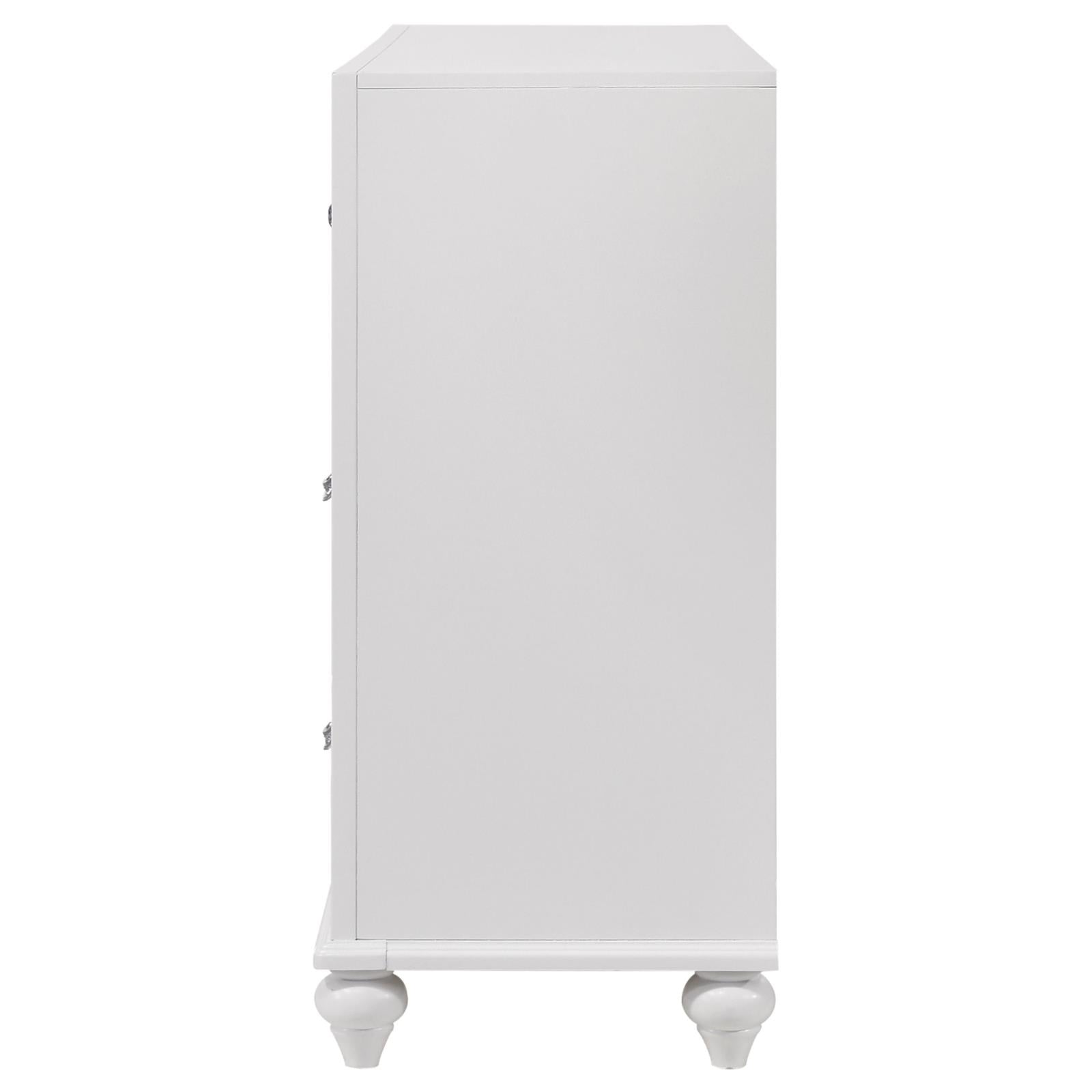 Barzini White 7-Drawer Dresser - 205893 - Bien Home Furniture & Electronics