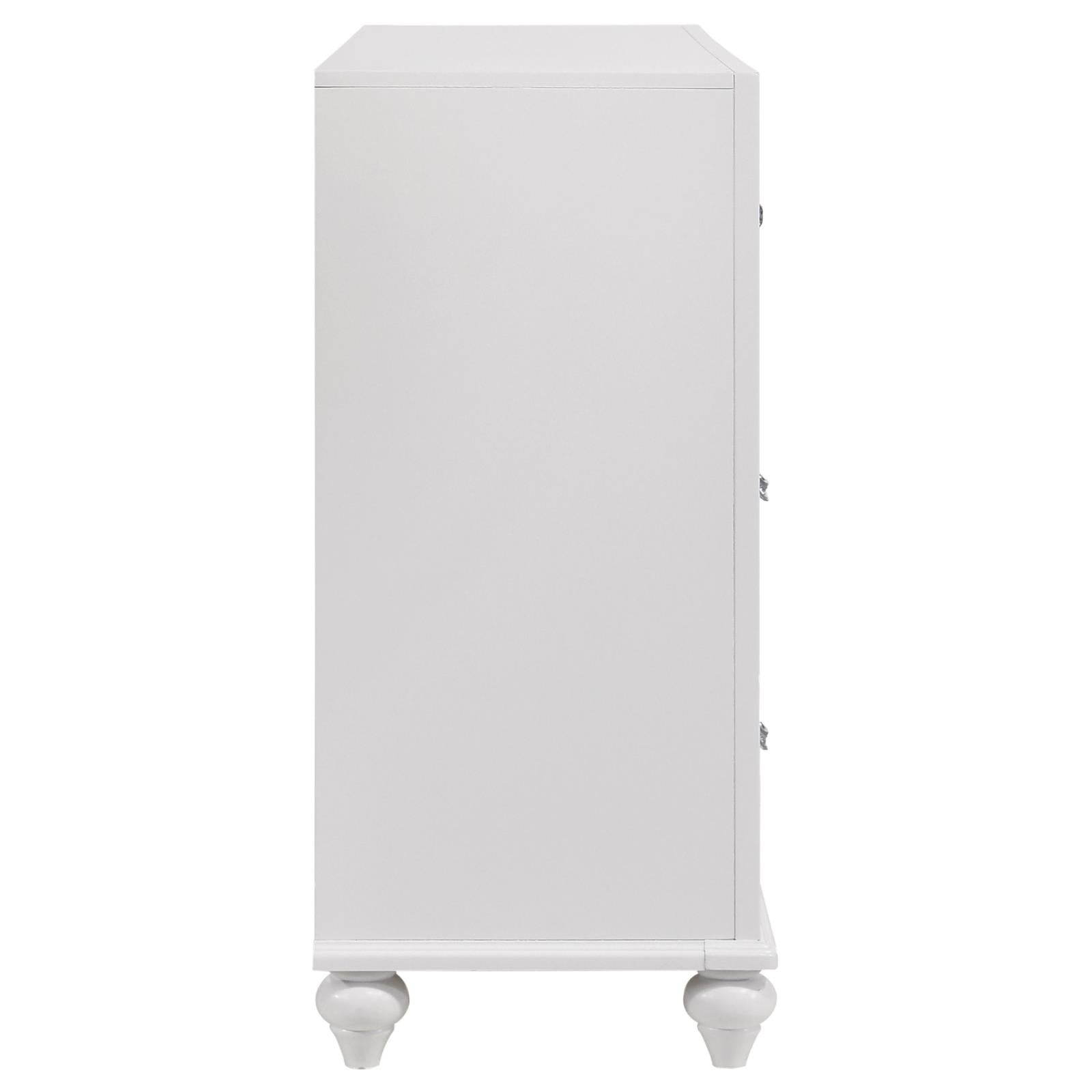 Barzini White 7-Drawer Dresser - 205893 - Bien Home Furniture & Electronics