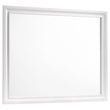 Barzini White Rectangle Dresser Mirror - 205894 - Bien Home Furniture & Electronics